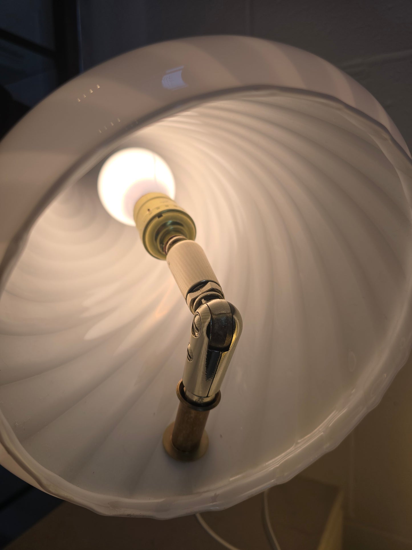 Conical Murano Art Glass Lamps