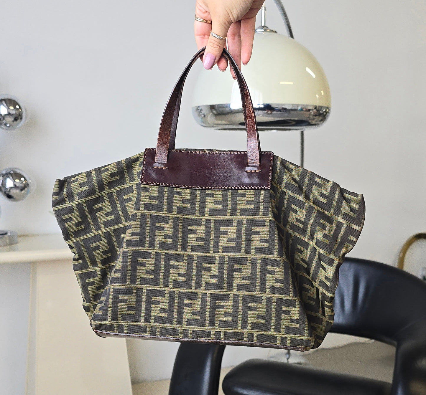 Fendi Zucca Roll Bag