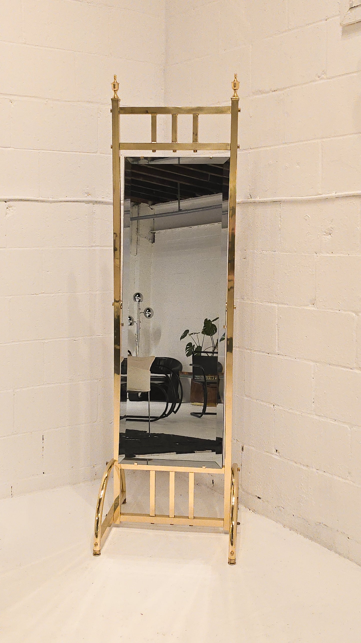 Gorgeous Hollywood Regency Floor Mirror