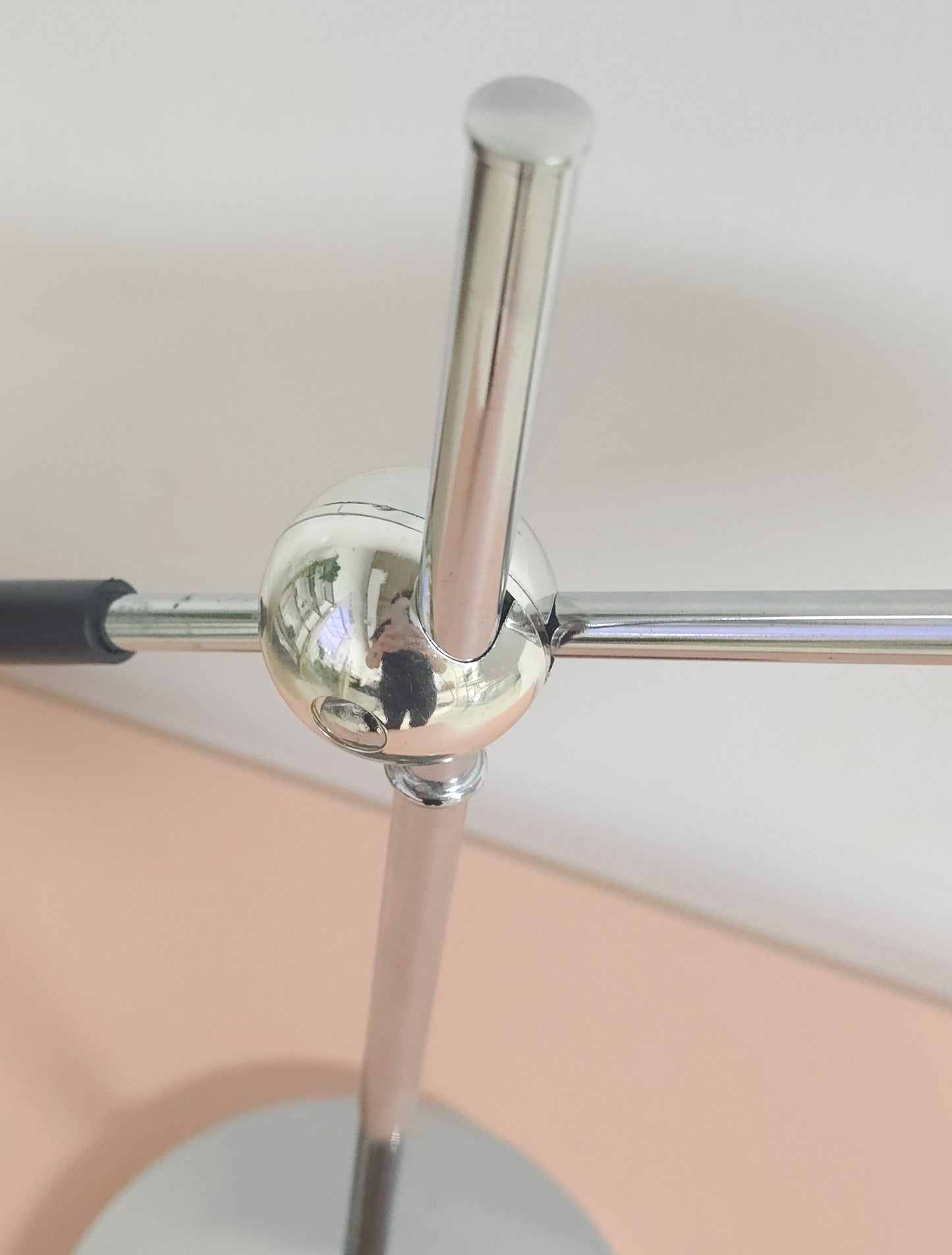 Chrome adjustable table lamp