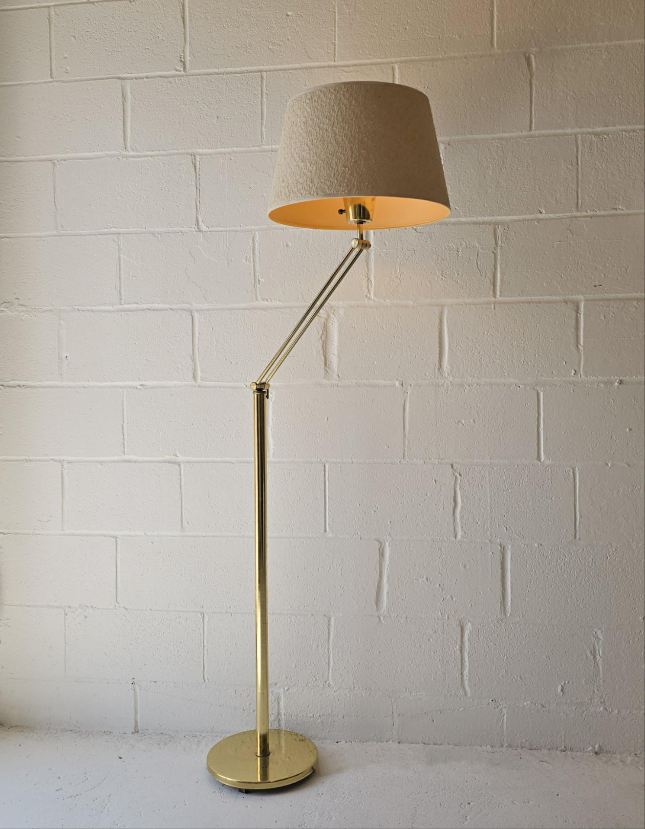 Adjustable Brass Floor Lamp