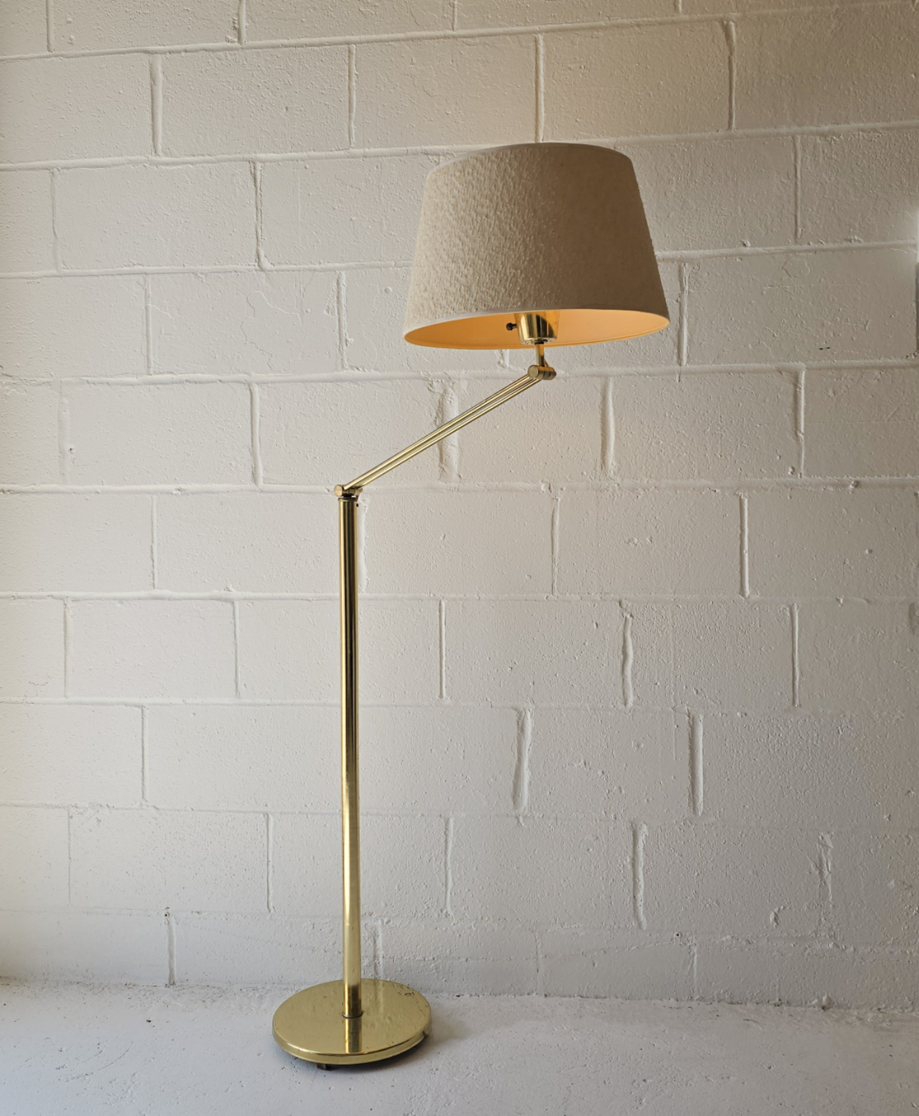 Adjustable Brass Floor Lamp