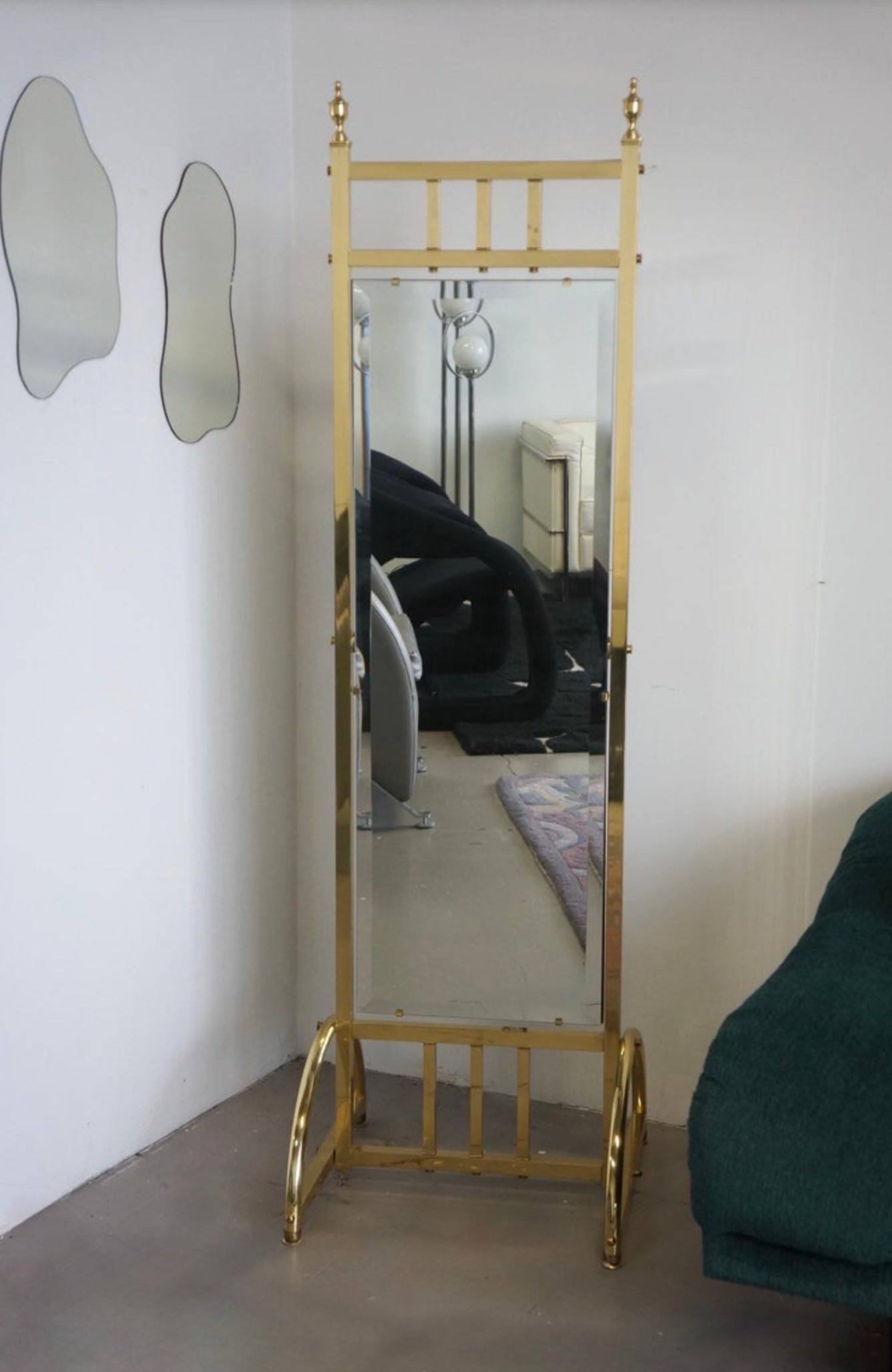 Gorgeous Hollywood Regency Floor Mirror