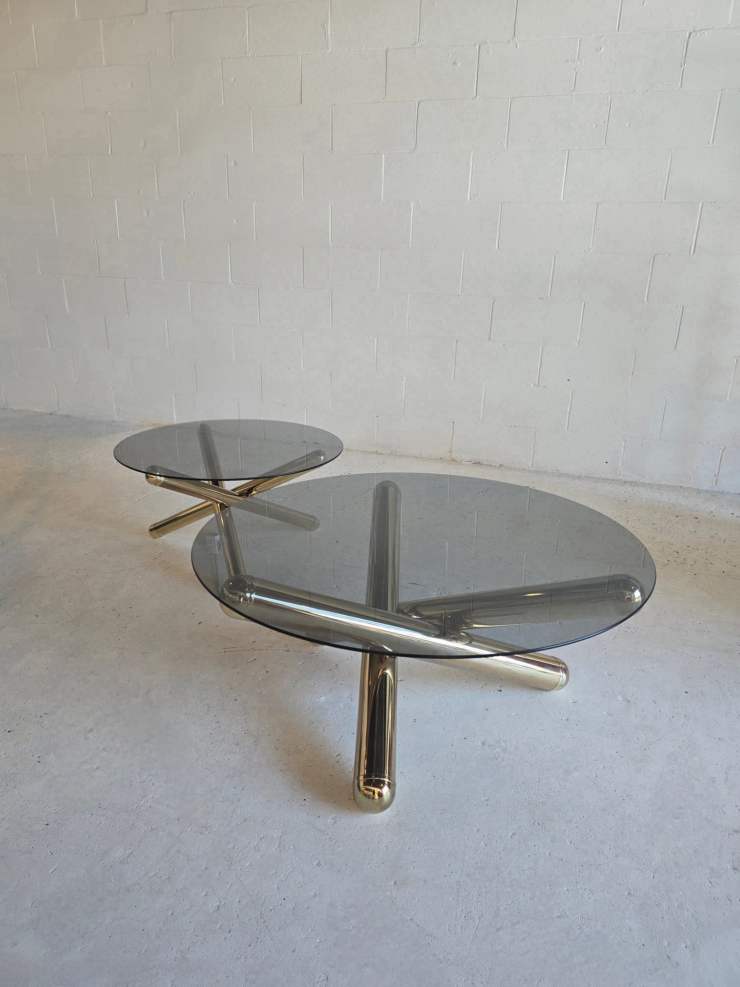 Tubular Brass 'Jax' Tables