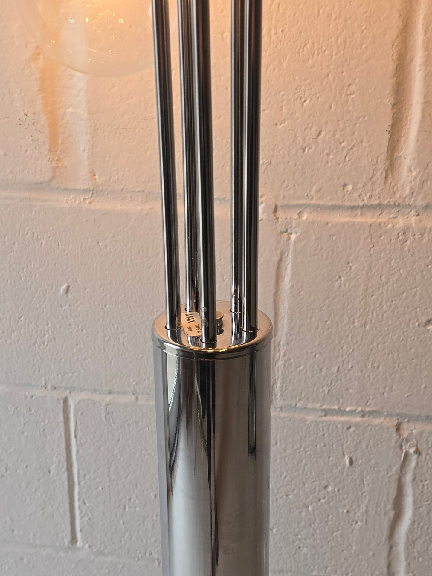 Cascading Waterfall Chrome Floor Lamp