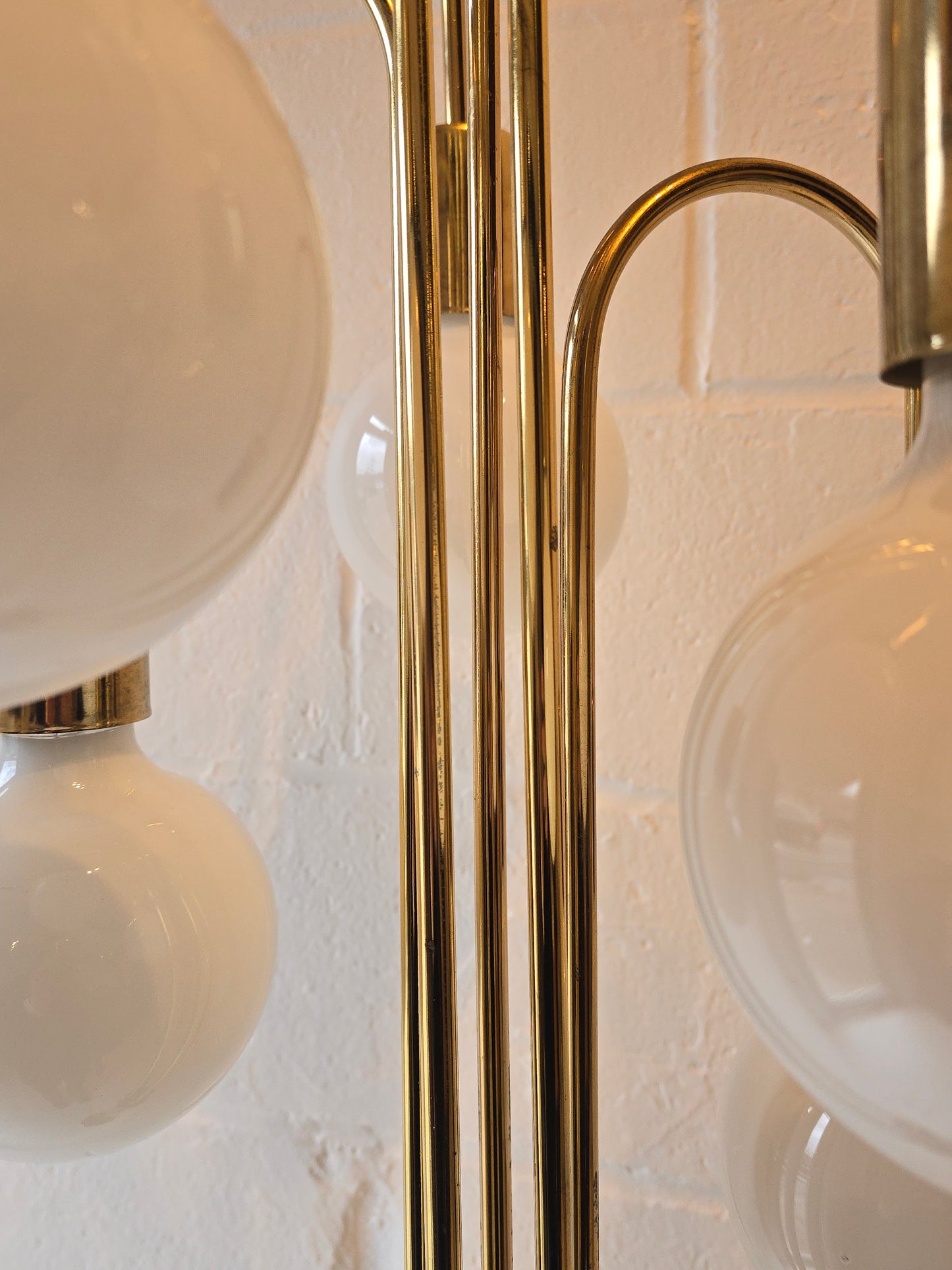 Waterfall Brass Floor Lamp