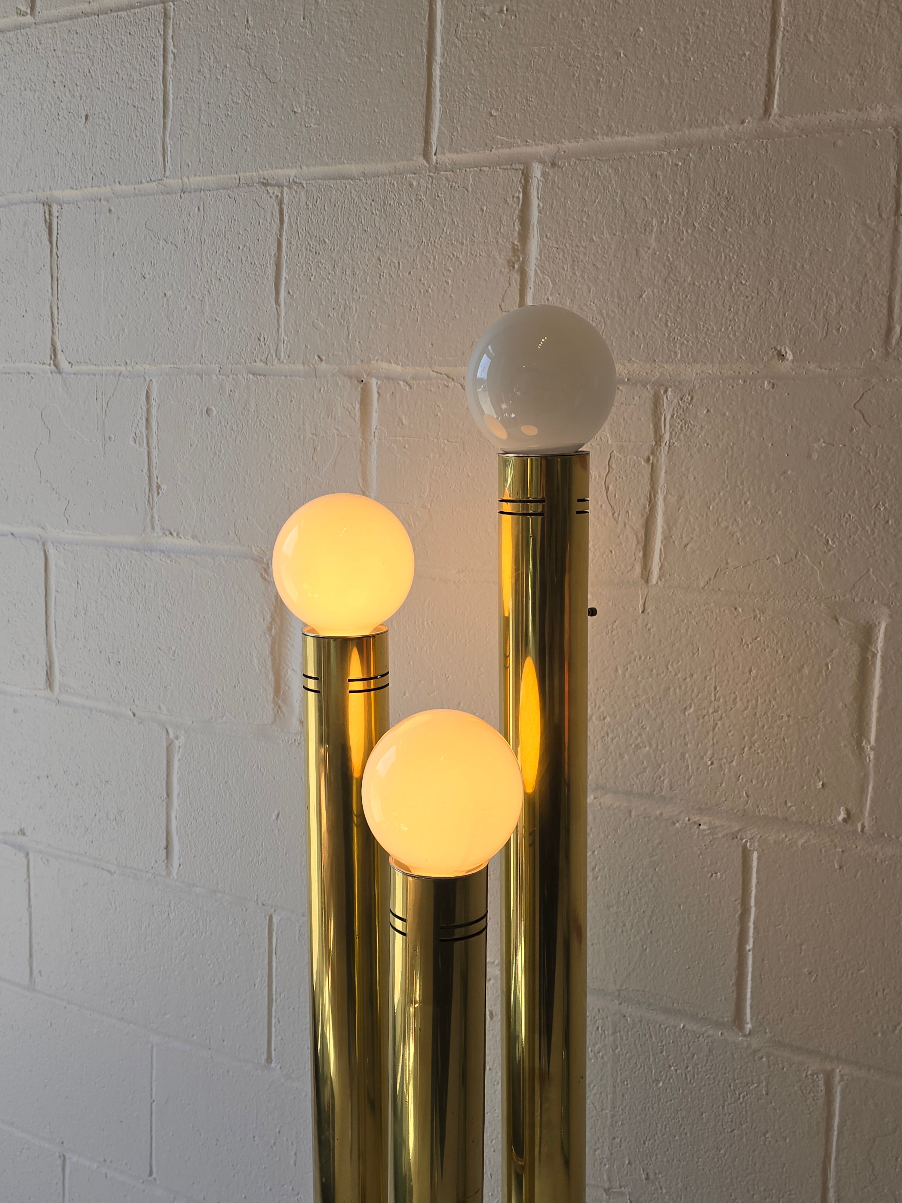 Three Tier Brass Lamp – Studio Era