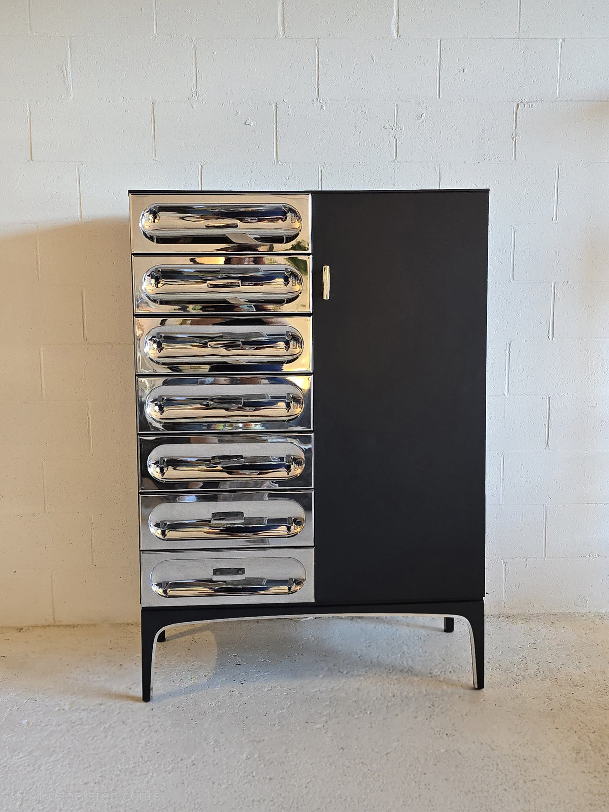 Wardrobe Cabinet by Henri Vallières