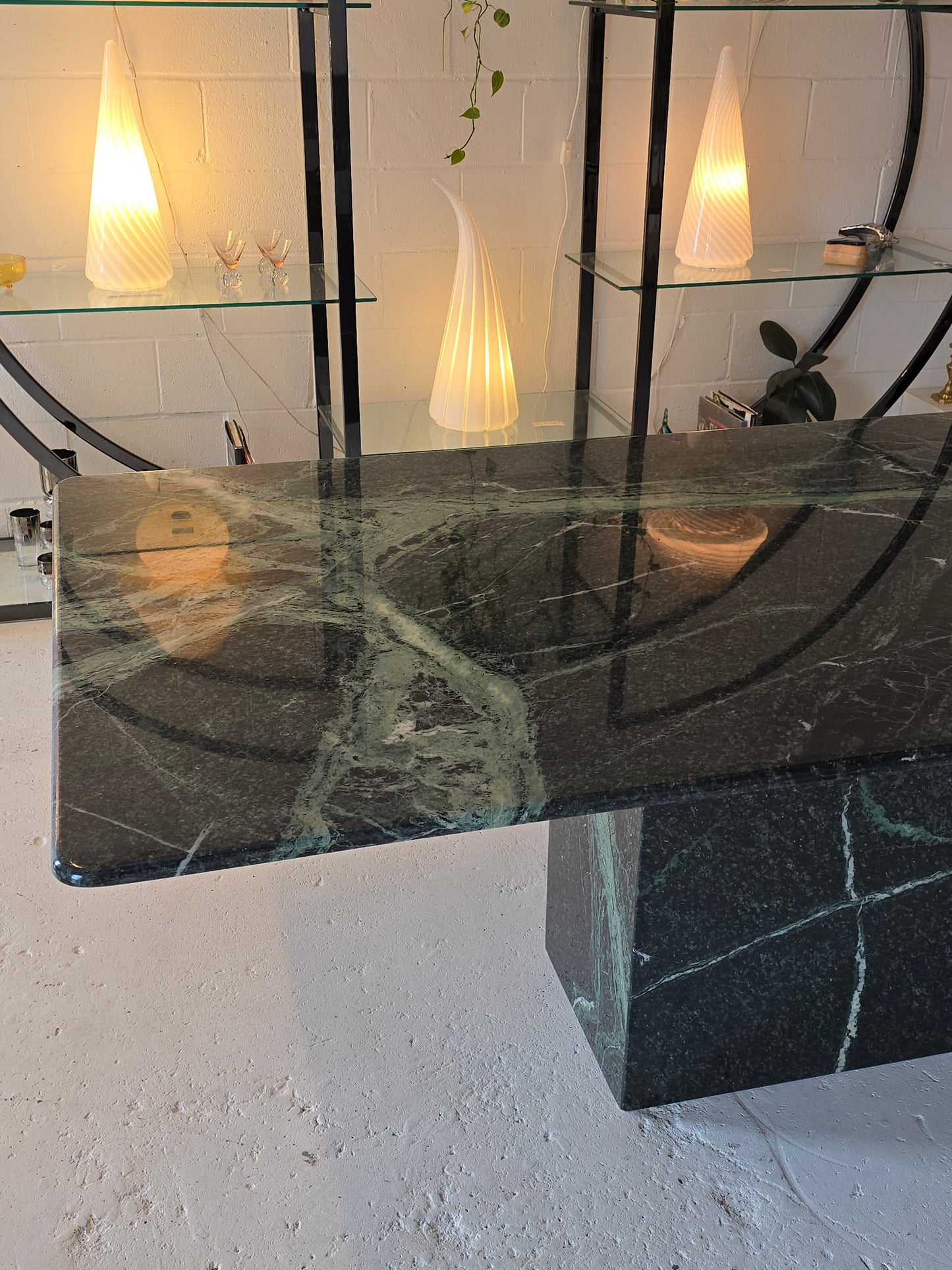 Verdi Alpi Marble Dining Table