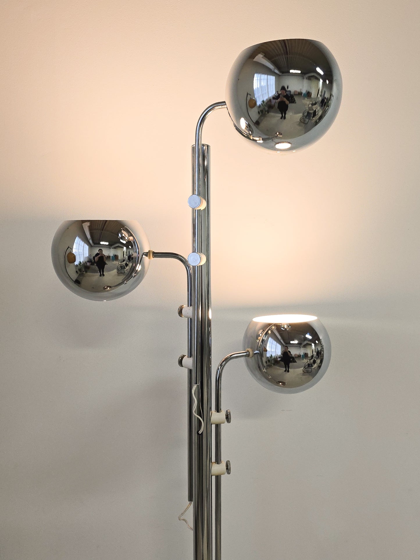 Three Tier Chrome Floor lamp