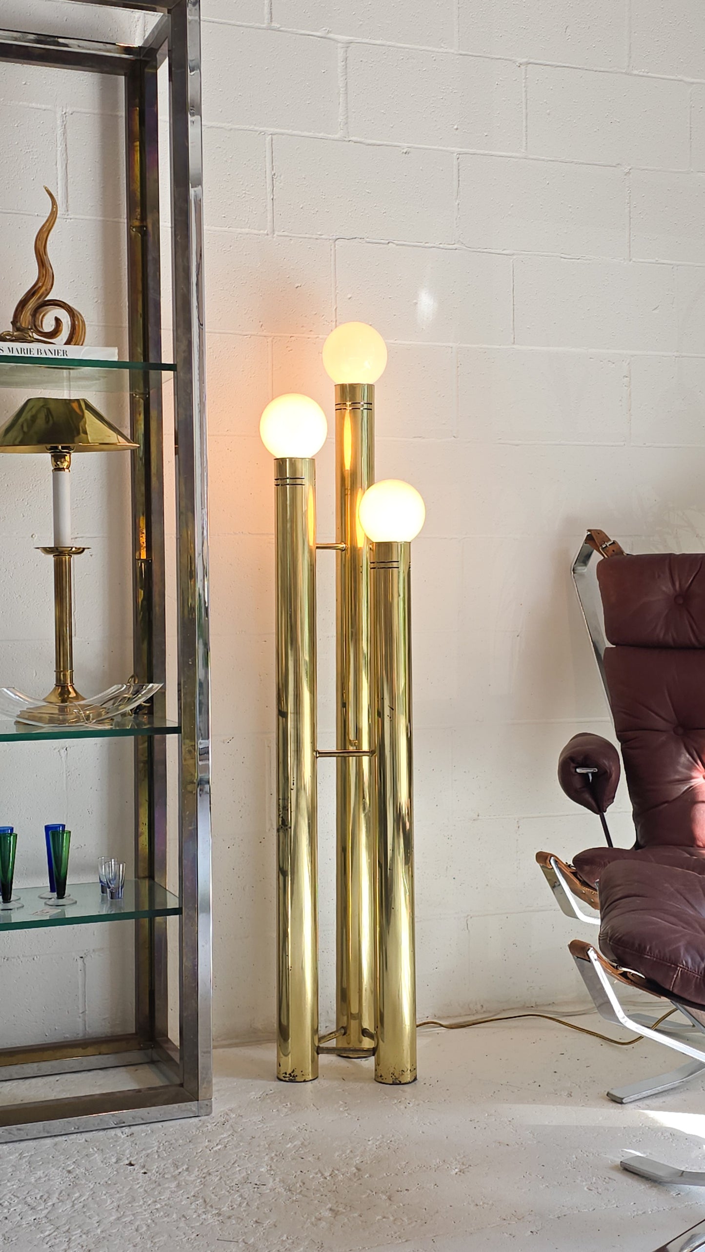 Three Tier Brass Lamp