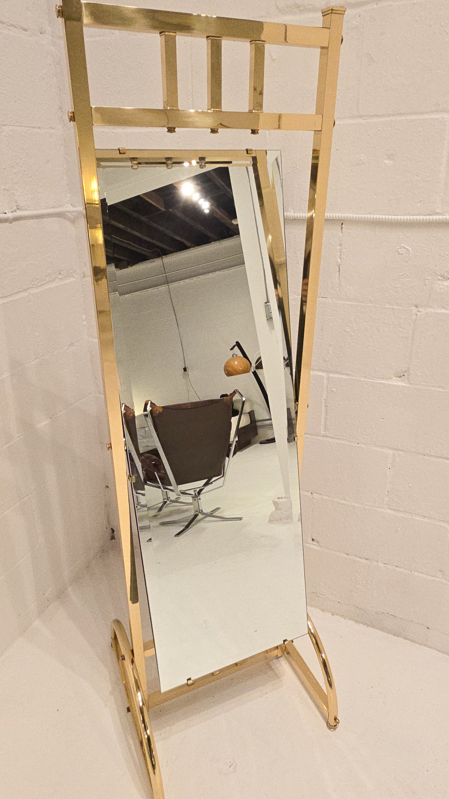 Gorgeous Hollywood Regency Floor Mirror