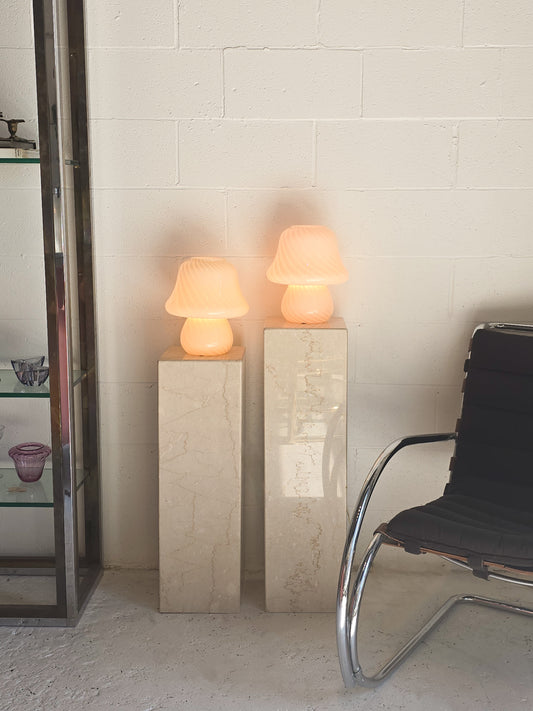 A Pair of Marble Plinths