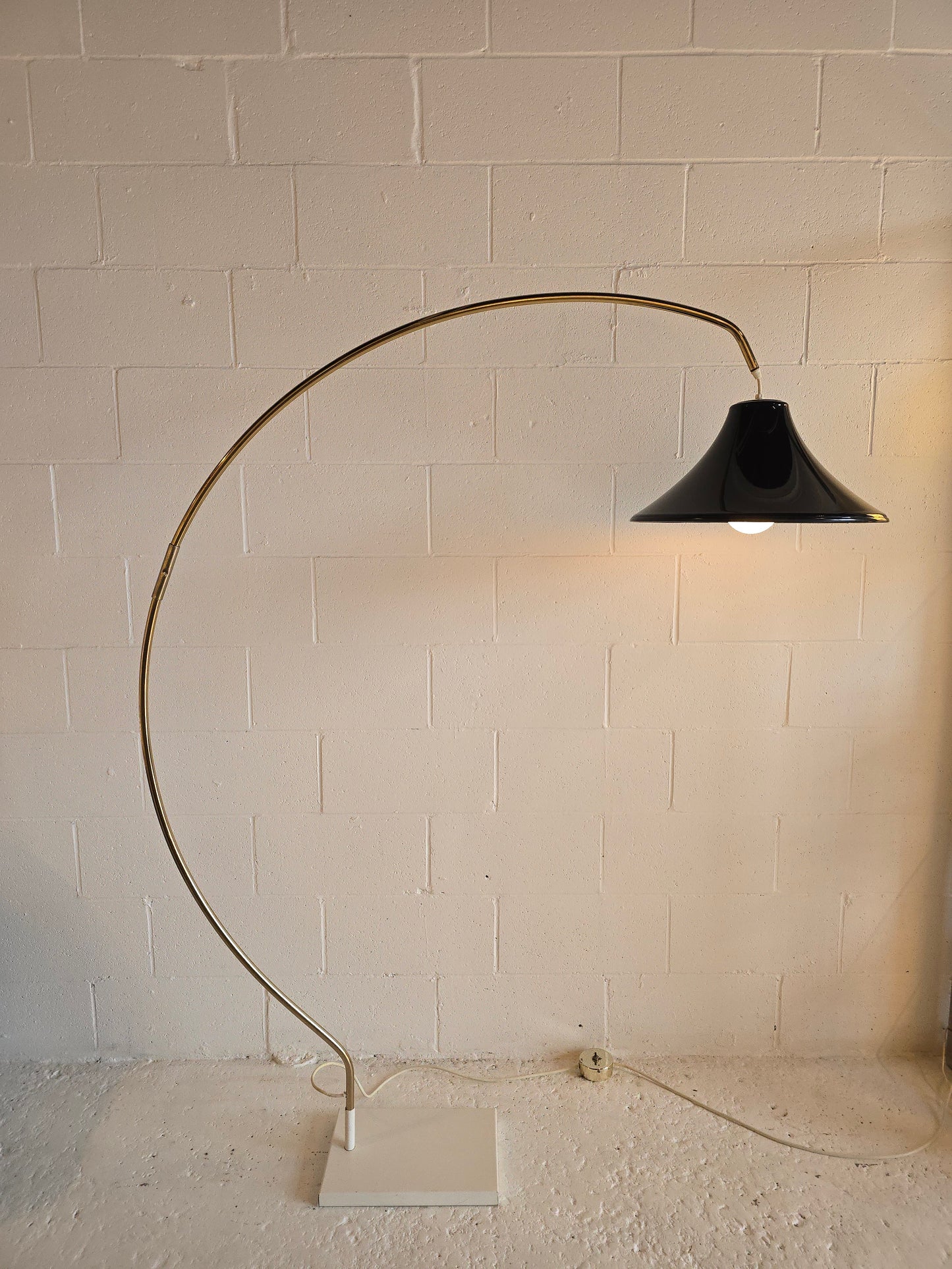 Arc Floor Lamp with Black Shade