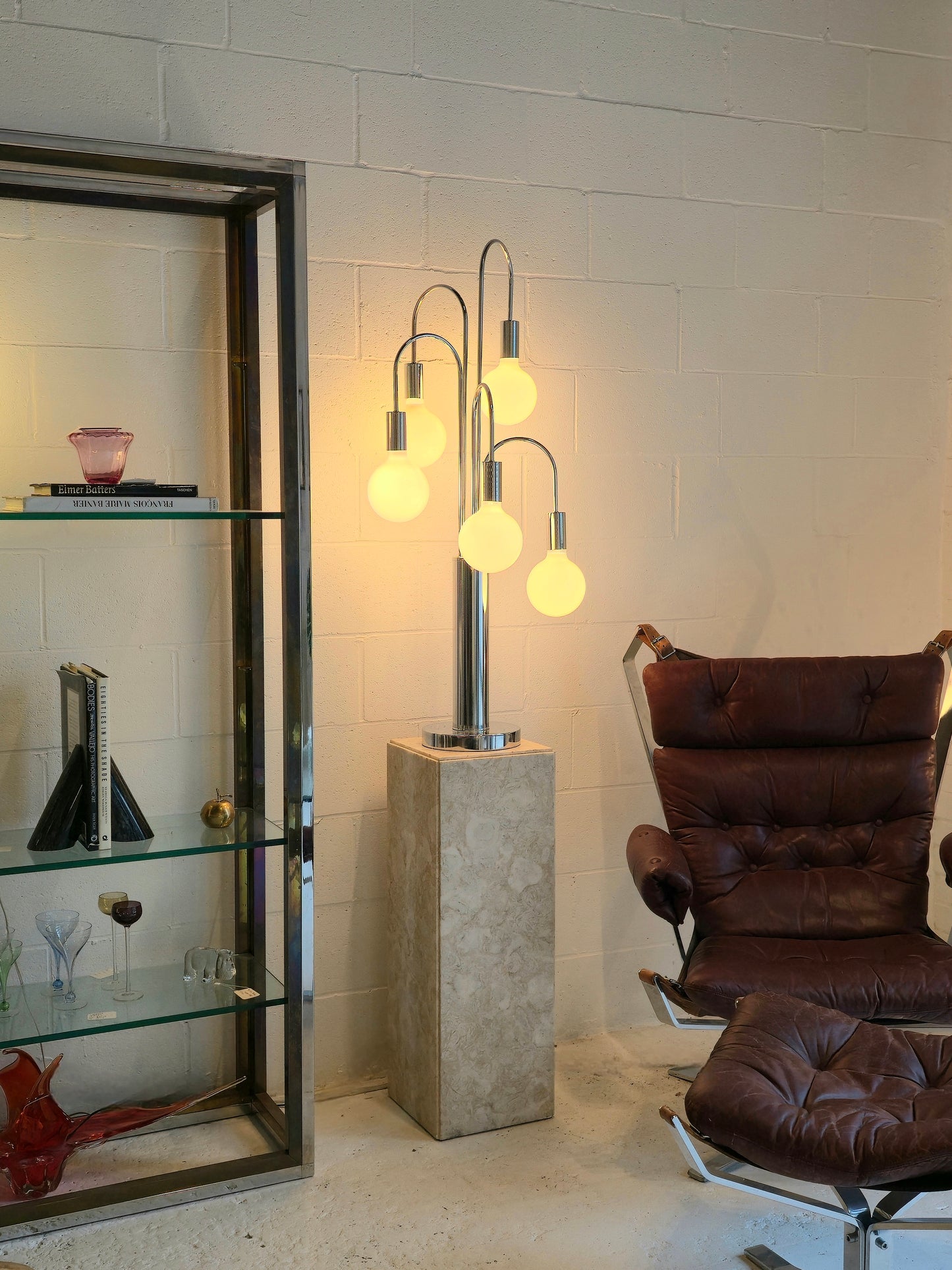 Waterfall Chrome Lamp Attr Sonneman