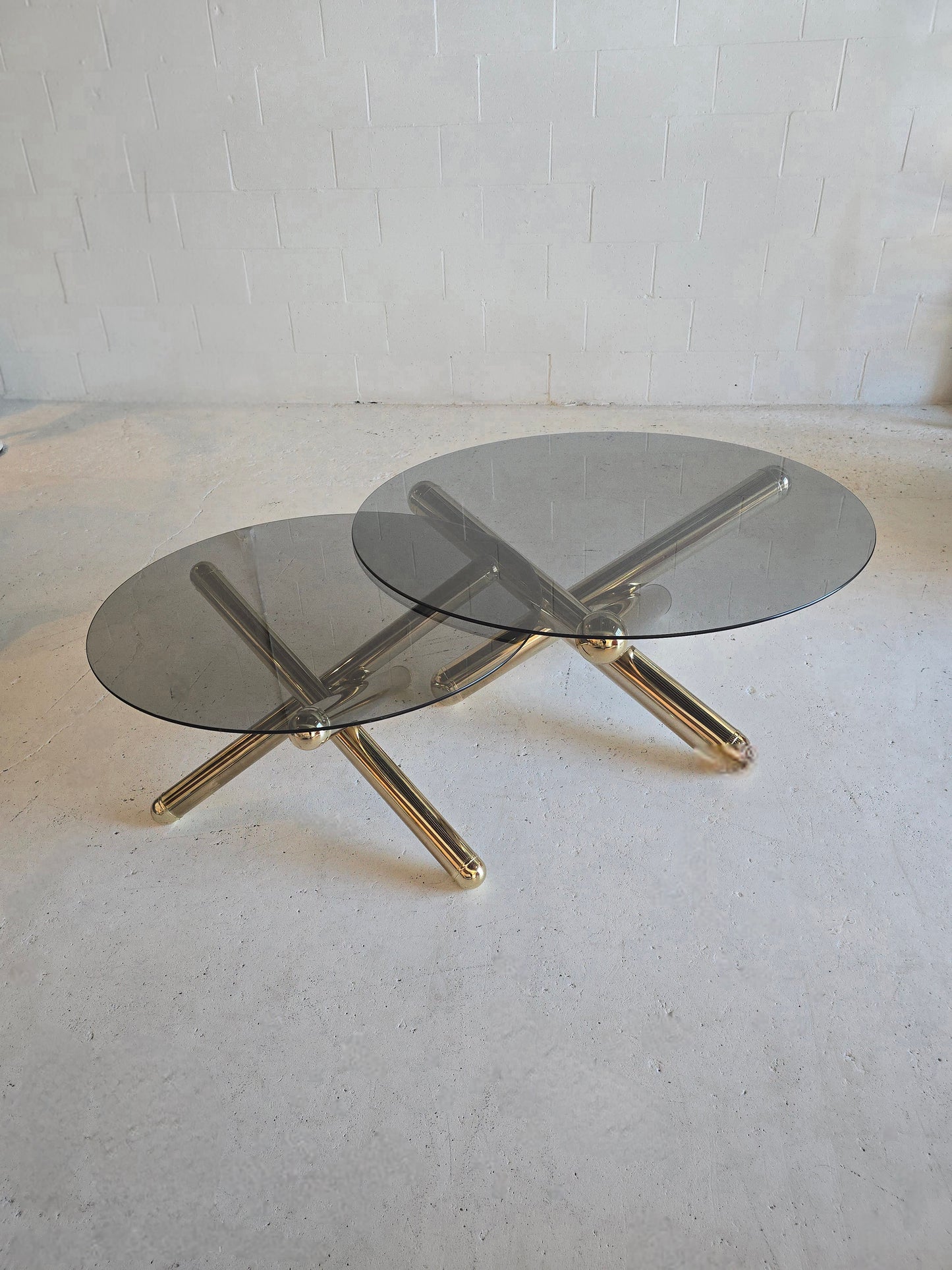 Tubular Brass 'Jax' Tables