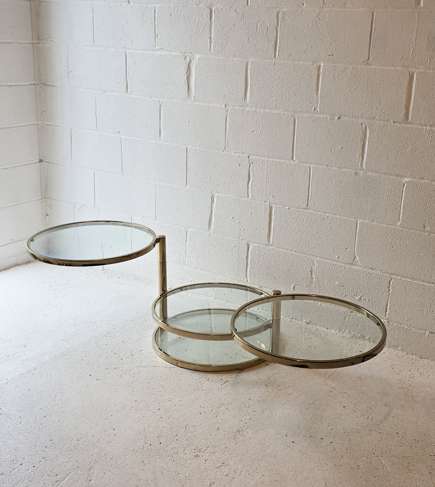 Articulating Swivel Brass Table