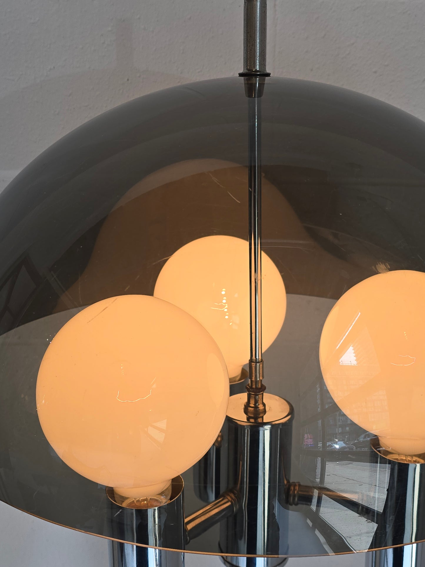 Chrome and Acrylic Floor Lamp