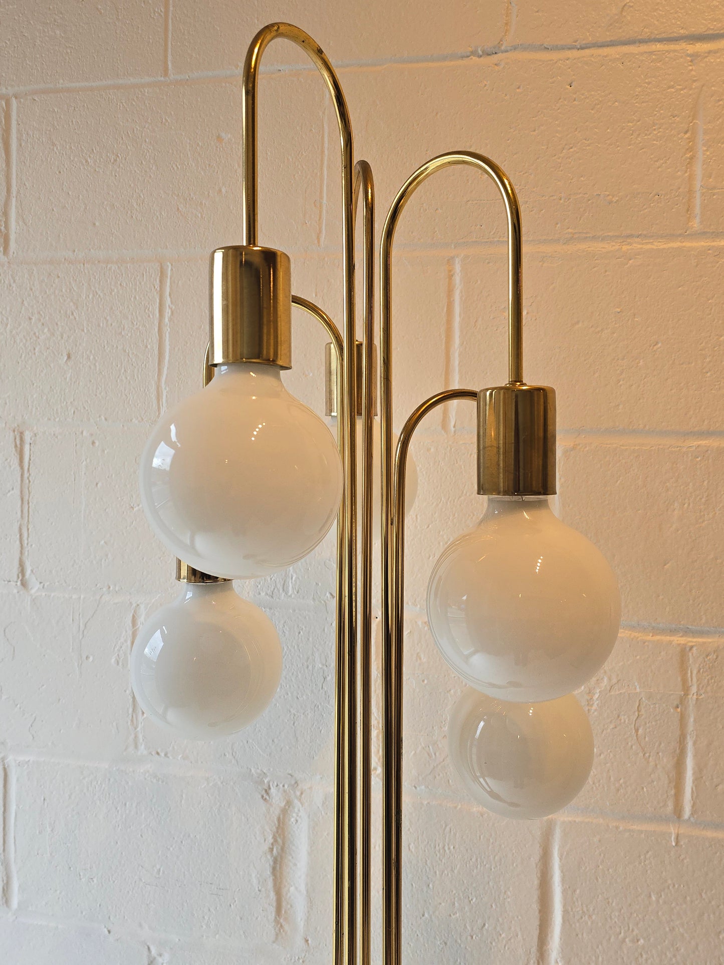 Waterfall Brass Floor Lamp