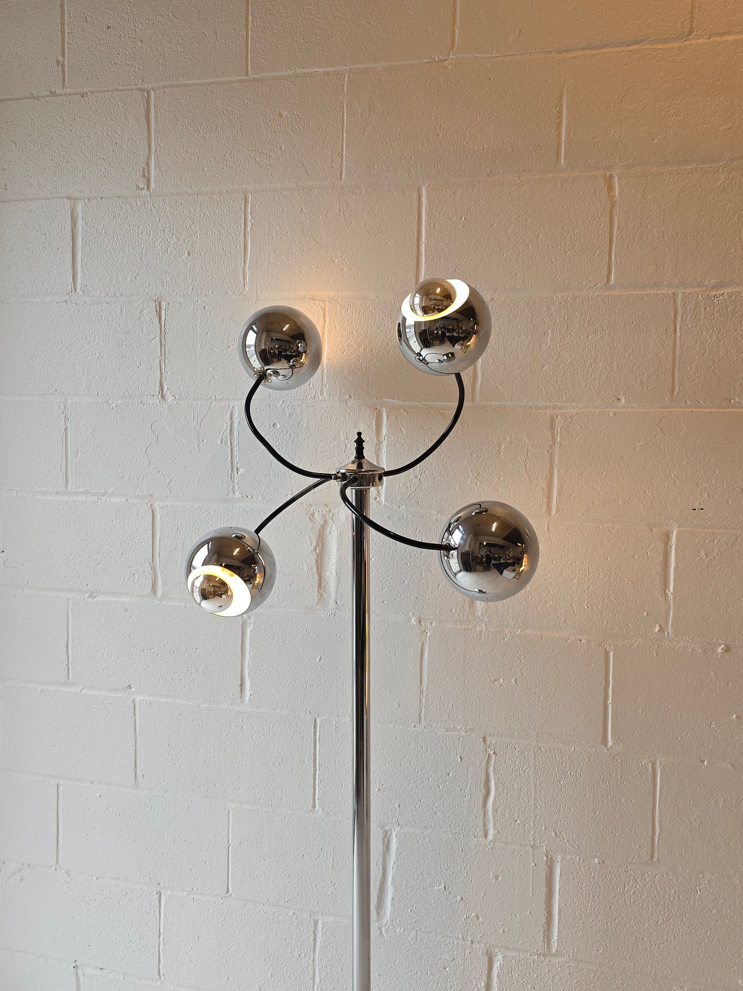 Space Age Chrome Floor Lamp
