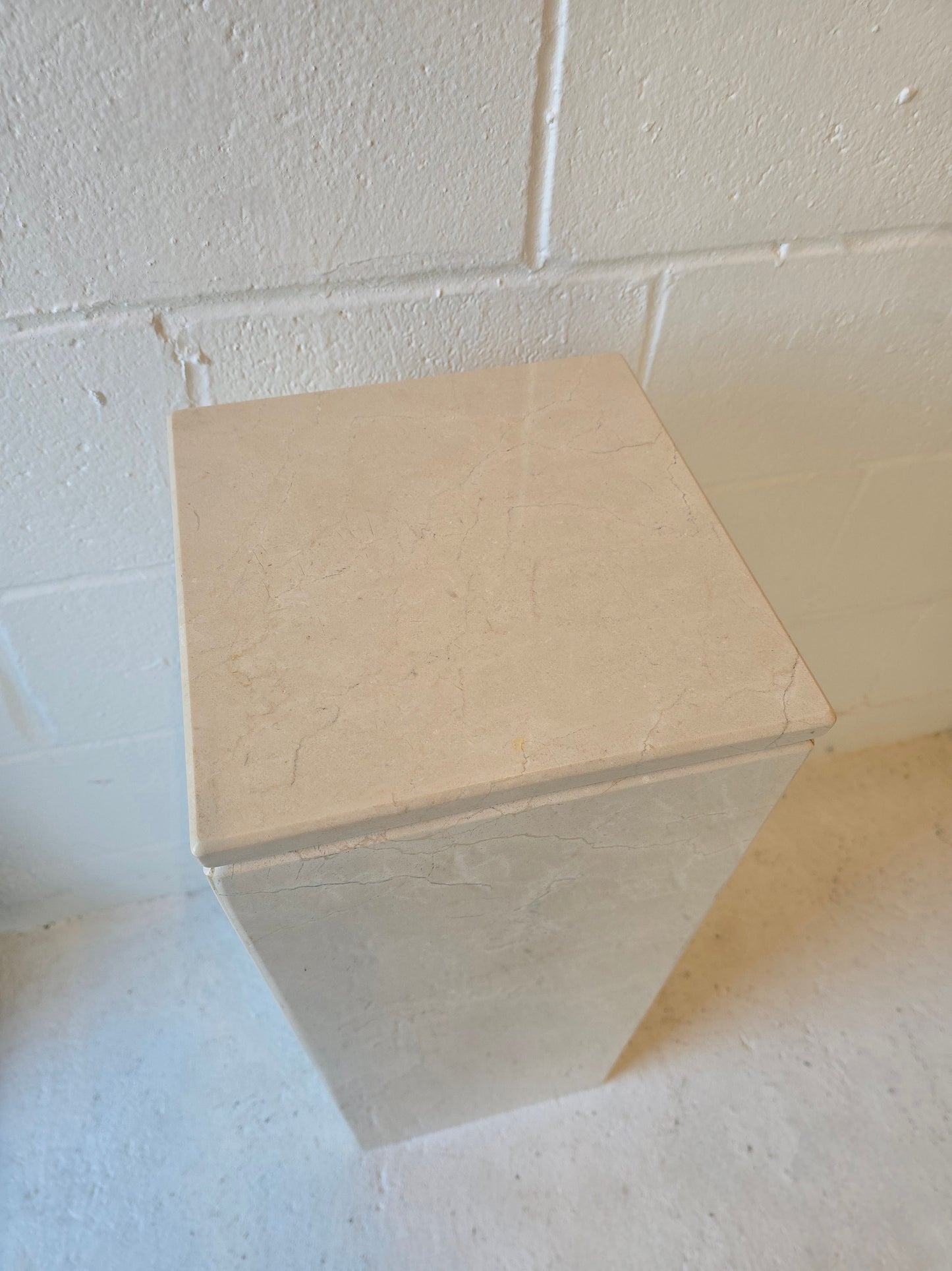 Crema Marfil Marble Plinth