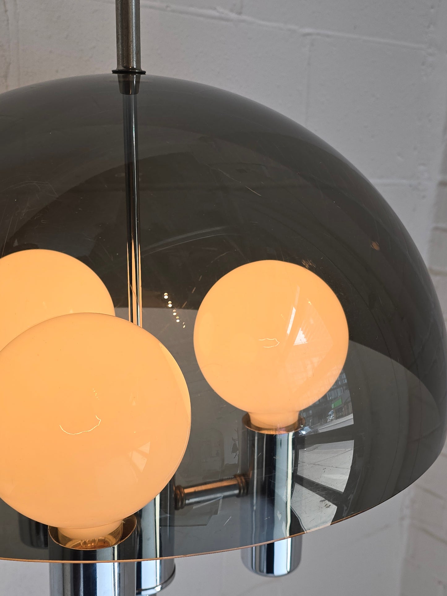 Chrome and Acrylic Floor Lamp