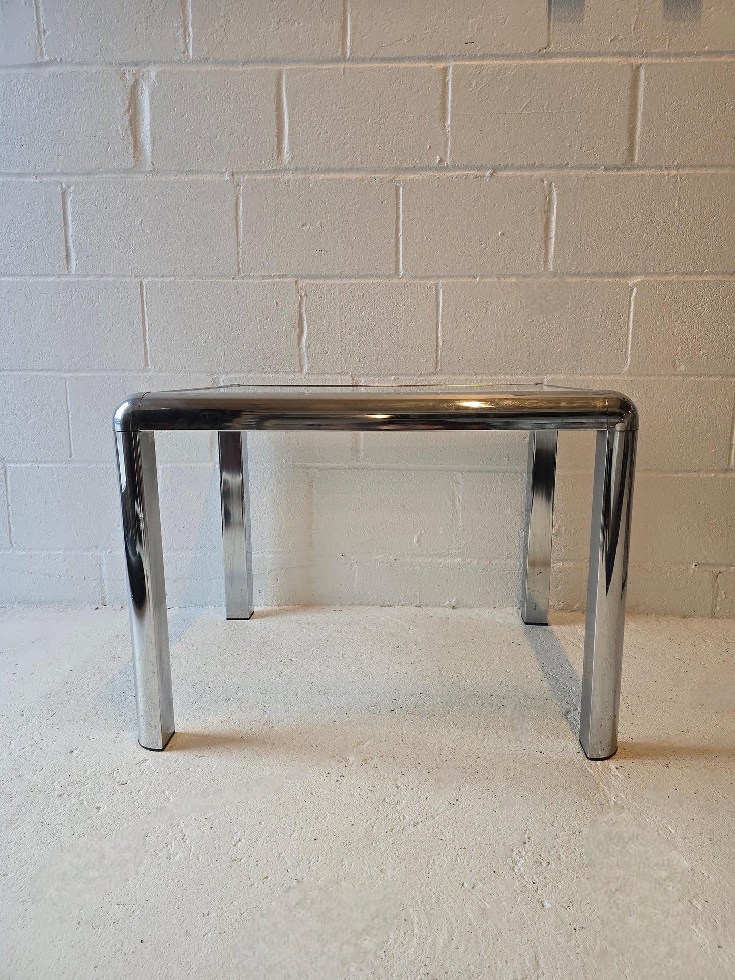 Chrome and Glass Table
