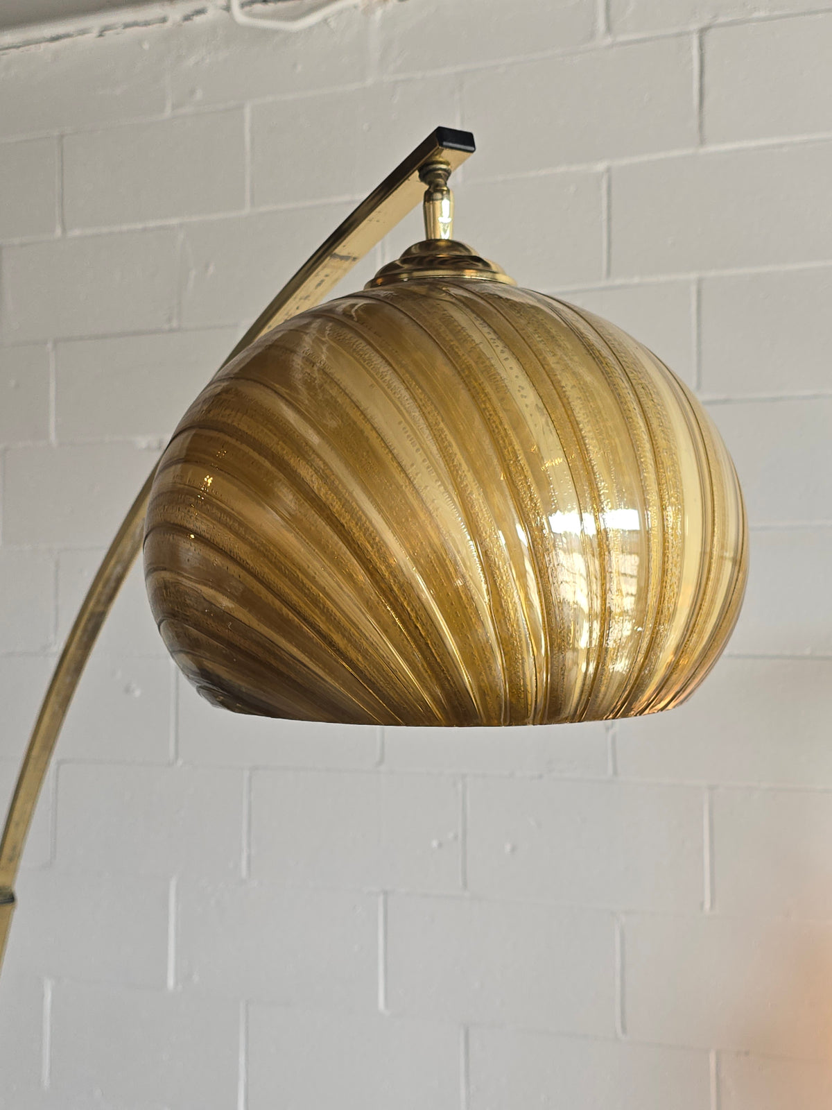 Adjustable Arc Brass Floor Lamp
