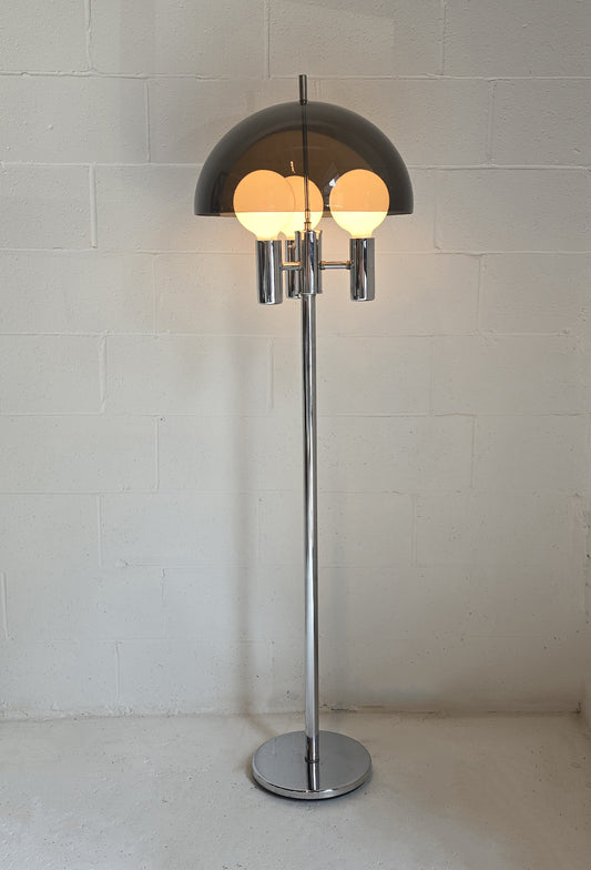 Chrome and Acrylic Floor Lamp