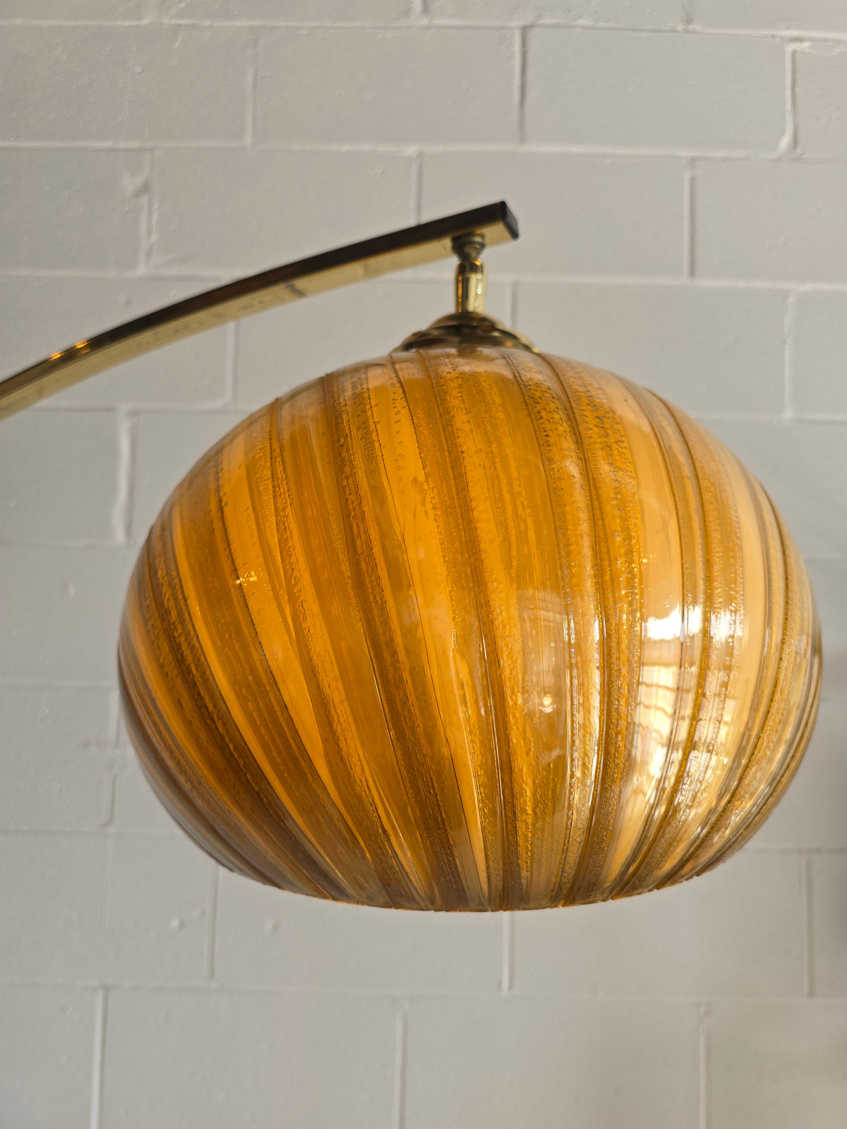 Adjustable Arc Brass Floor Lamp