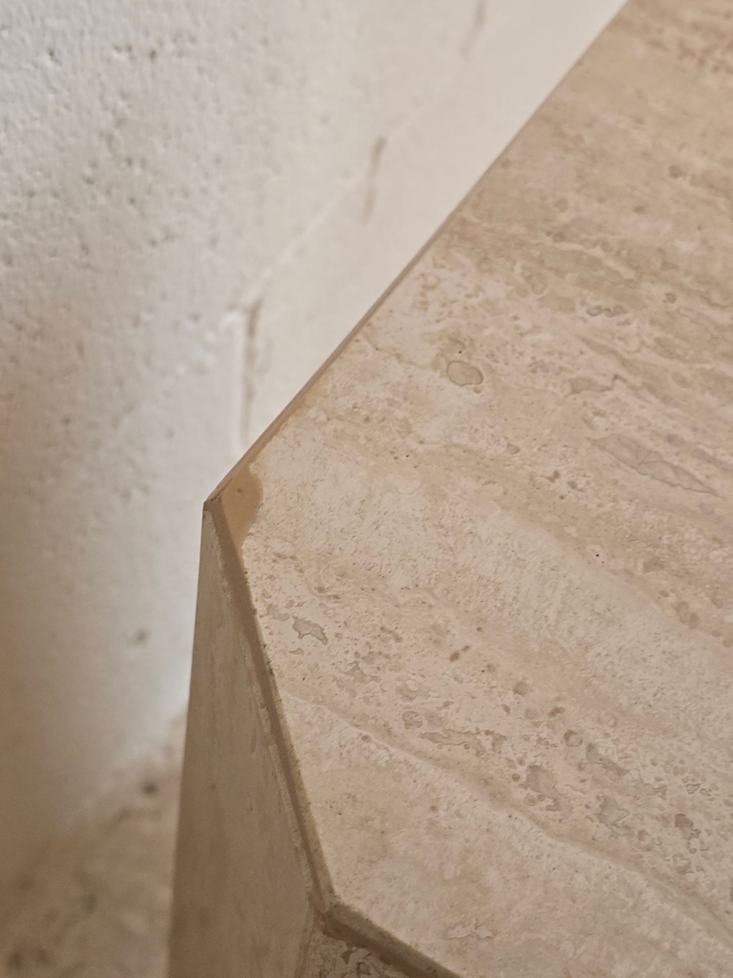 Travertine Cube Table
