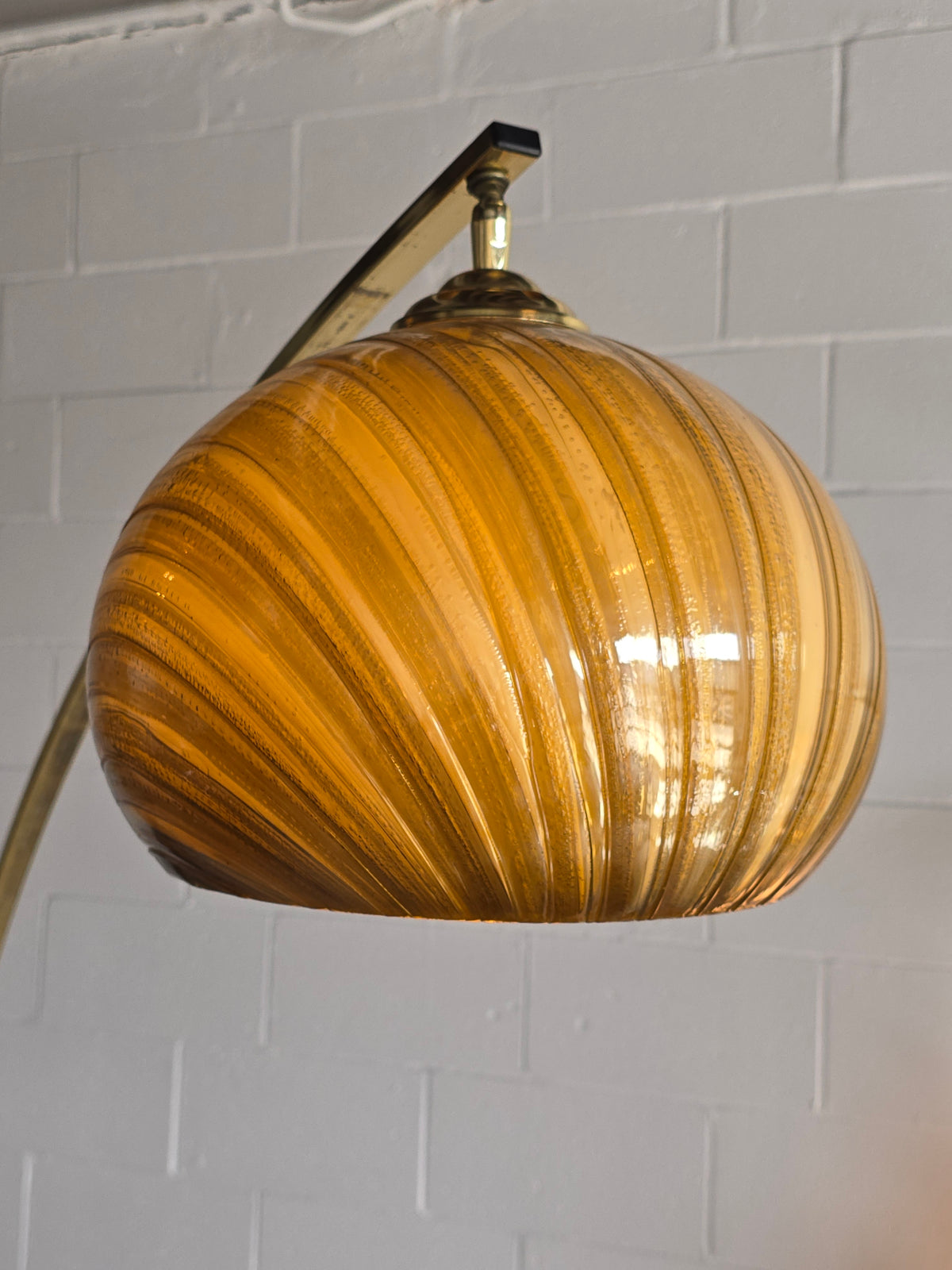 Adjustable Arc Brass Floor Lamp