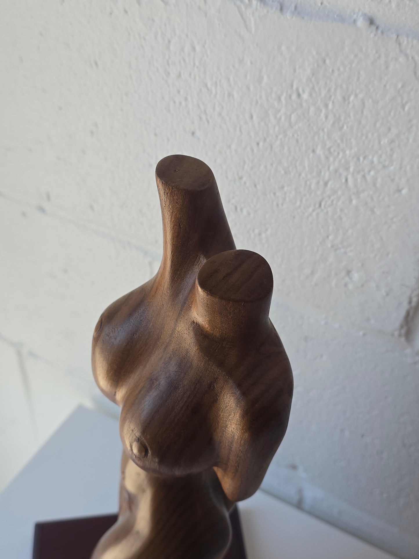 Wood Carved Female Figure Sculpture