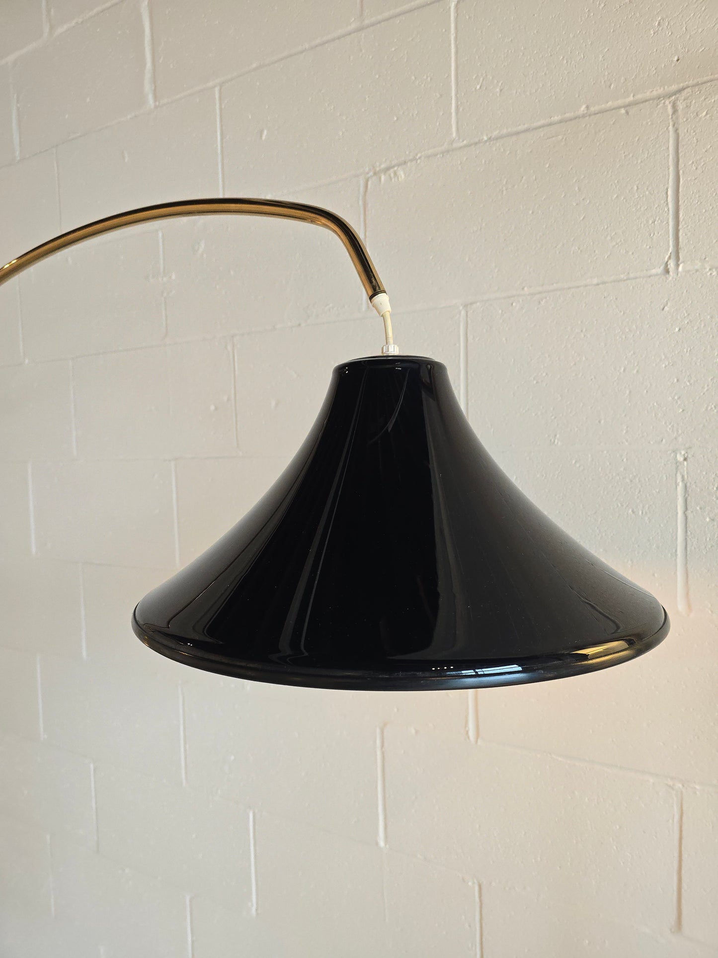 Arc Floor Lamp with Black Shade