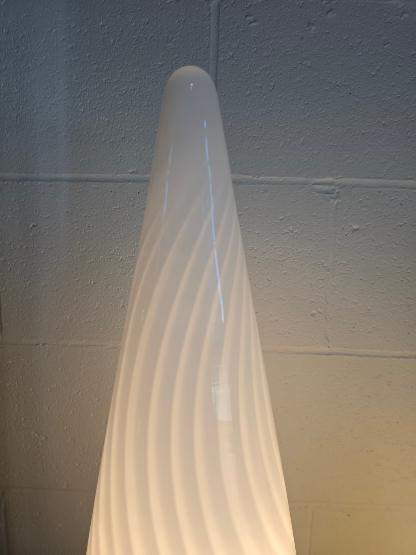 Conical Murano Art Glass Lamps