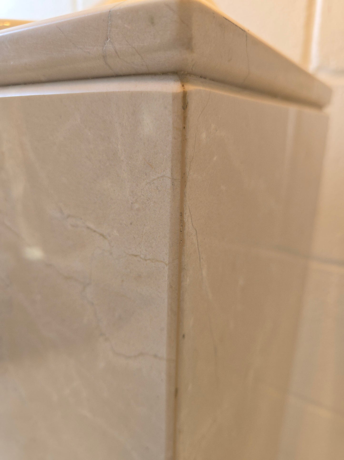 Crema Marfil Marble Plinth
