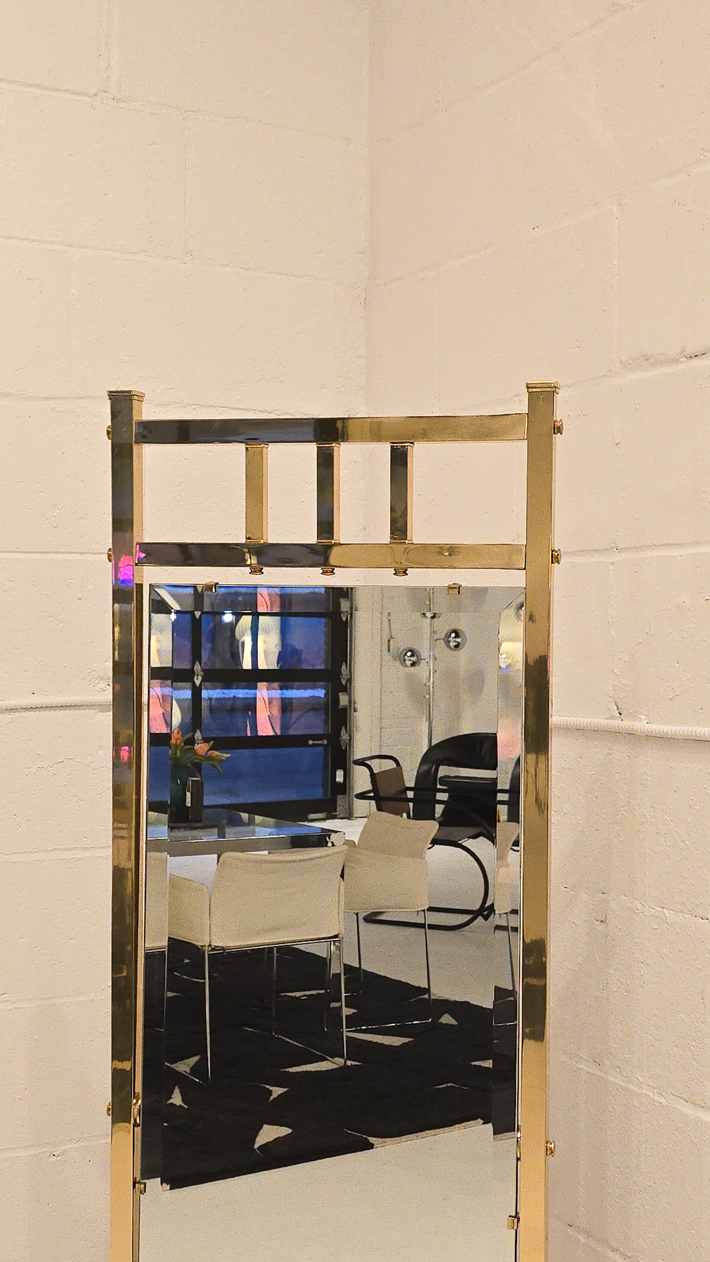 Gorgeous Hollywood Regency Floor Mirror