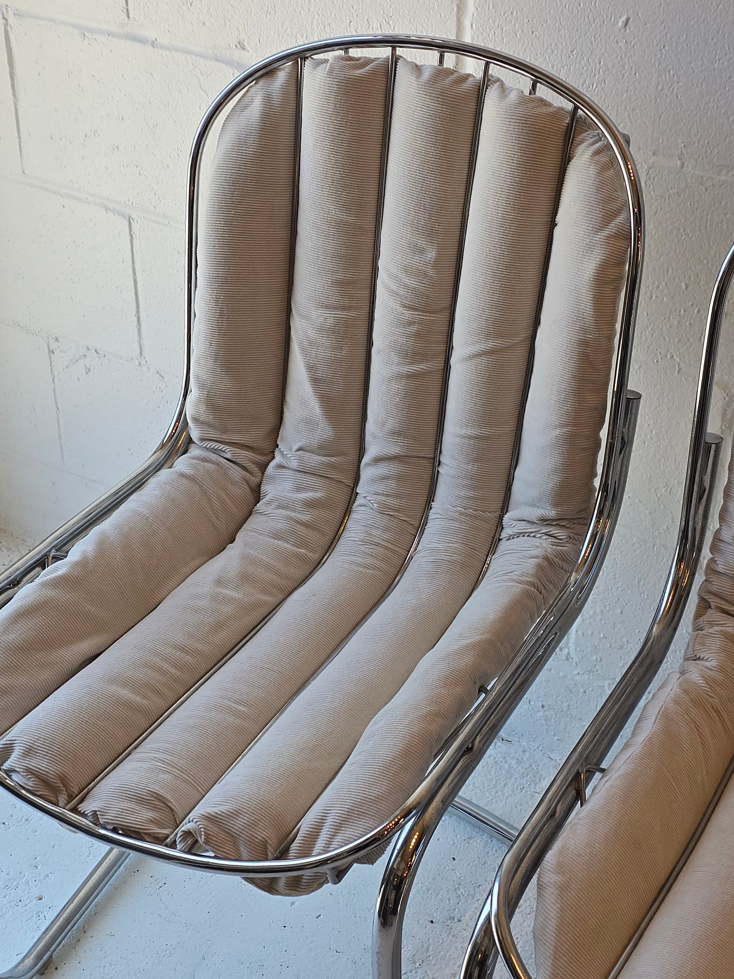 Chrome Cantilever Chairs