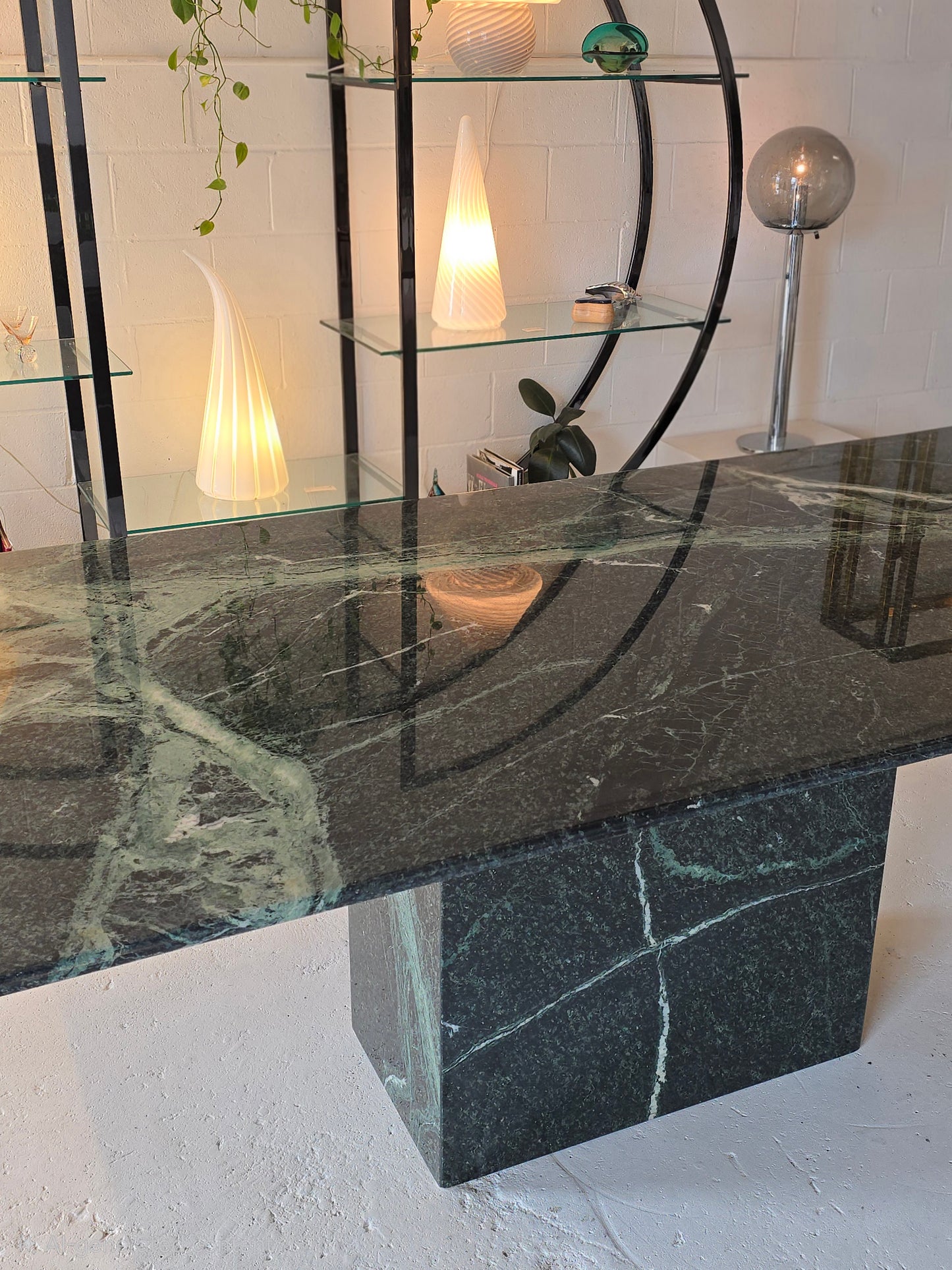 Verdi Alpi Marble Dining Table