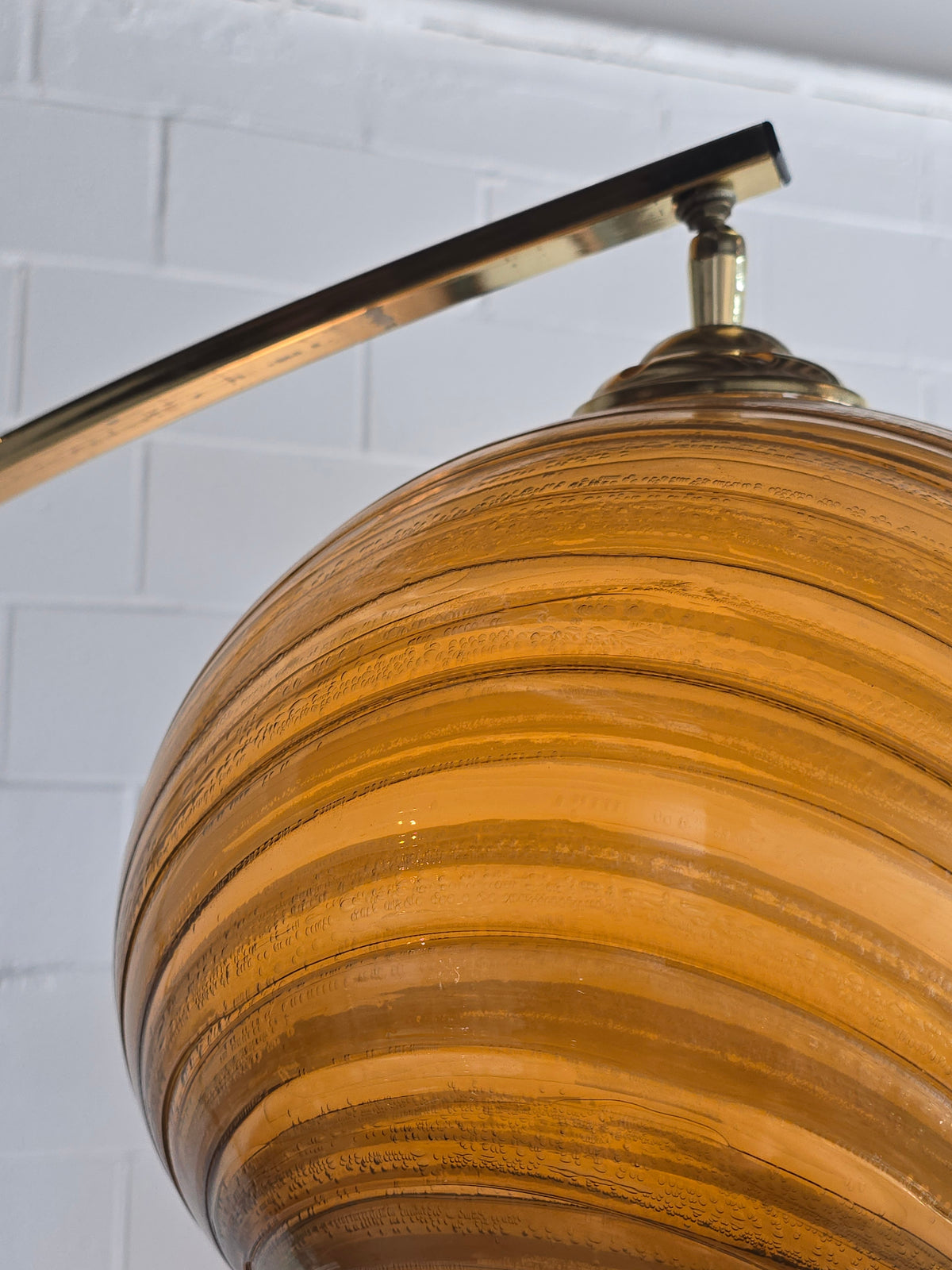 Adjustable Arc Brass Floor Lamp