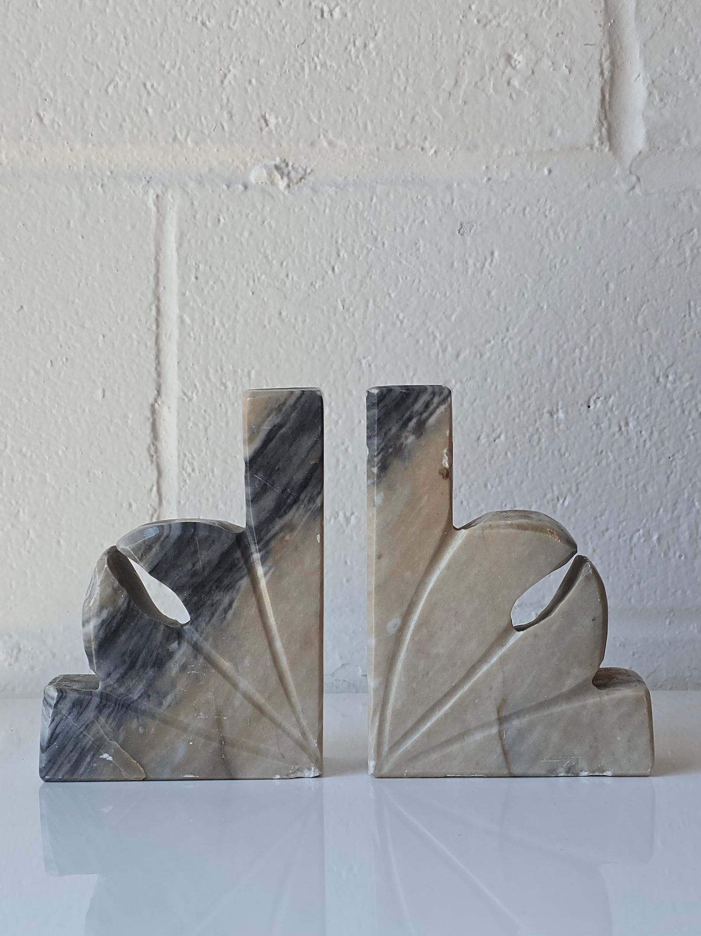 Lilly Marble Bookends