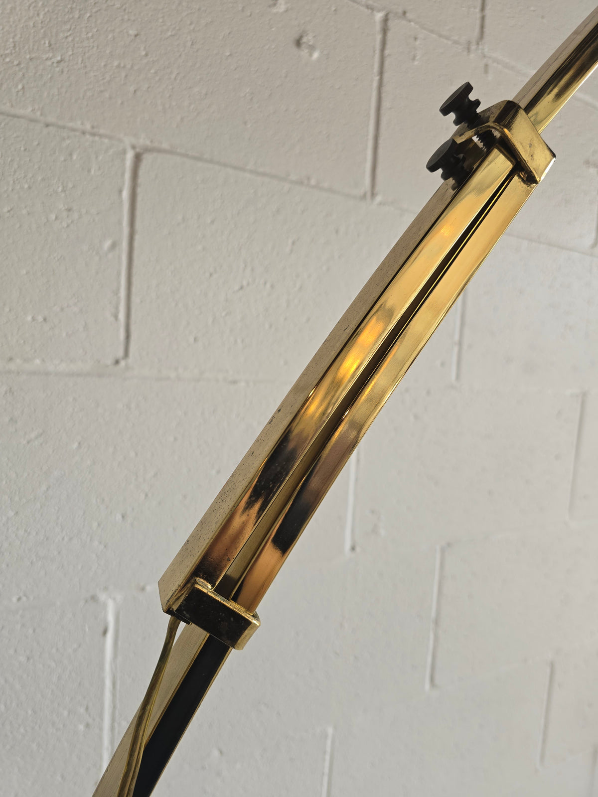 Adjustable Arc Brass Floor Lamp