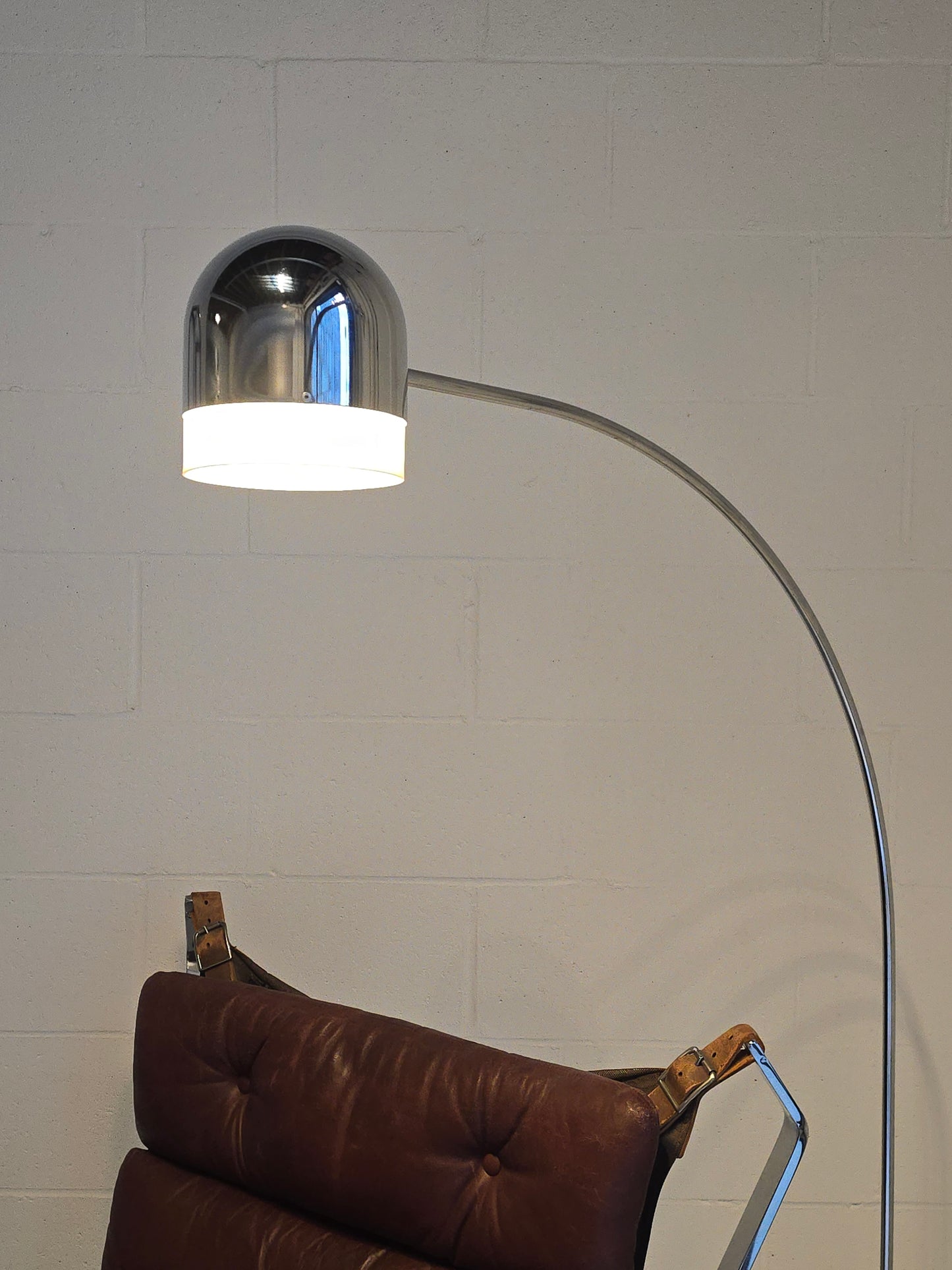 Chrome Arc Floor Lamp