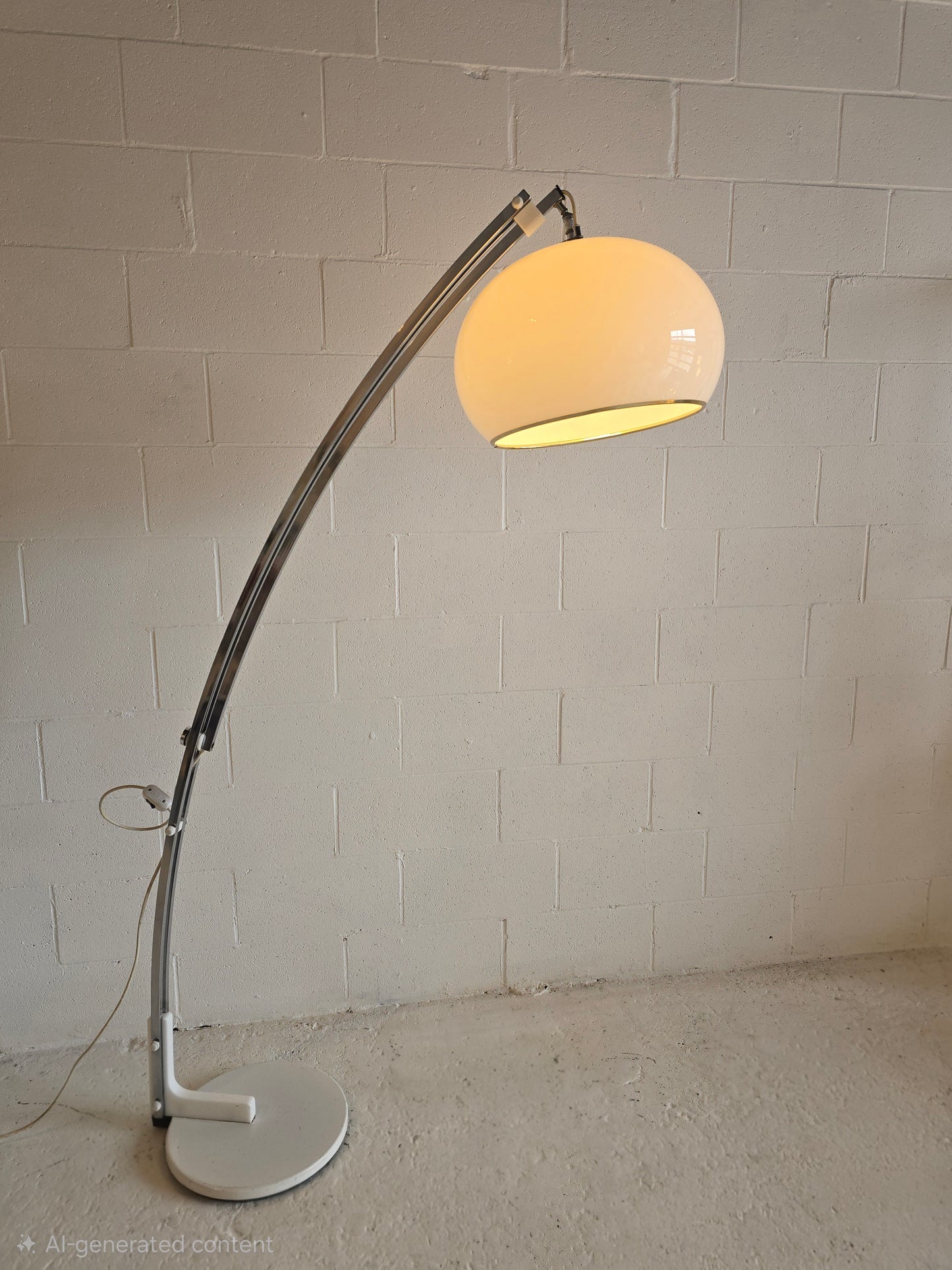 Arc Chrome Floor Lamp by Reggiani