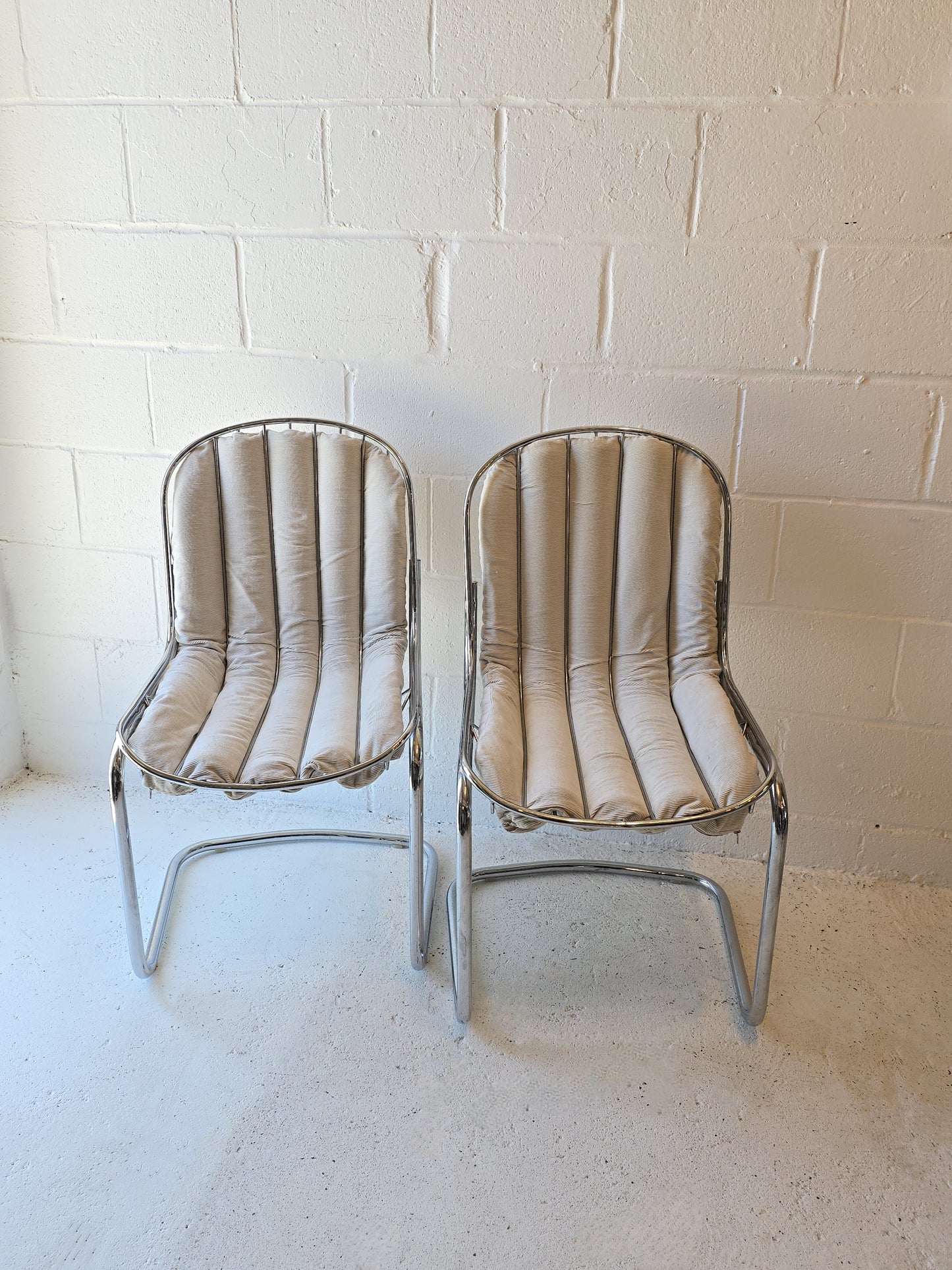 Chrome Cantilever Chairs