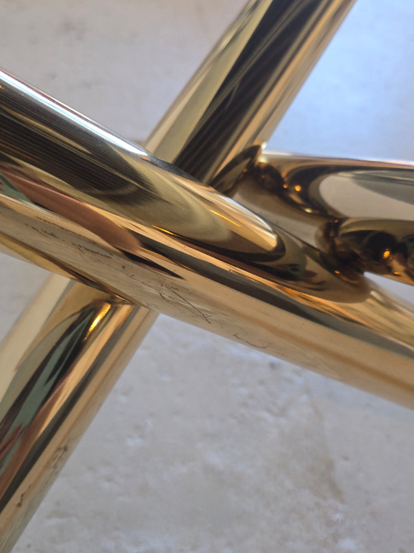Tubular Brass 'Jax' Tables