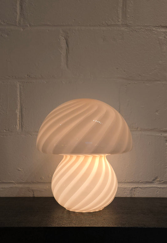 Soft pink Murano Mushroom Lamp