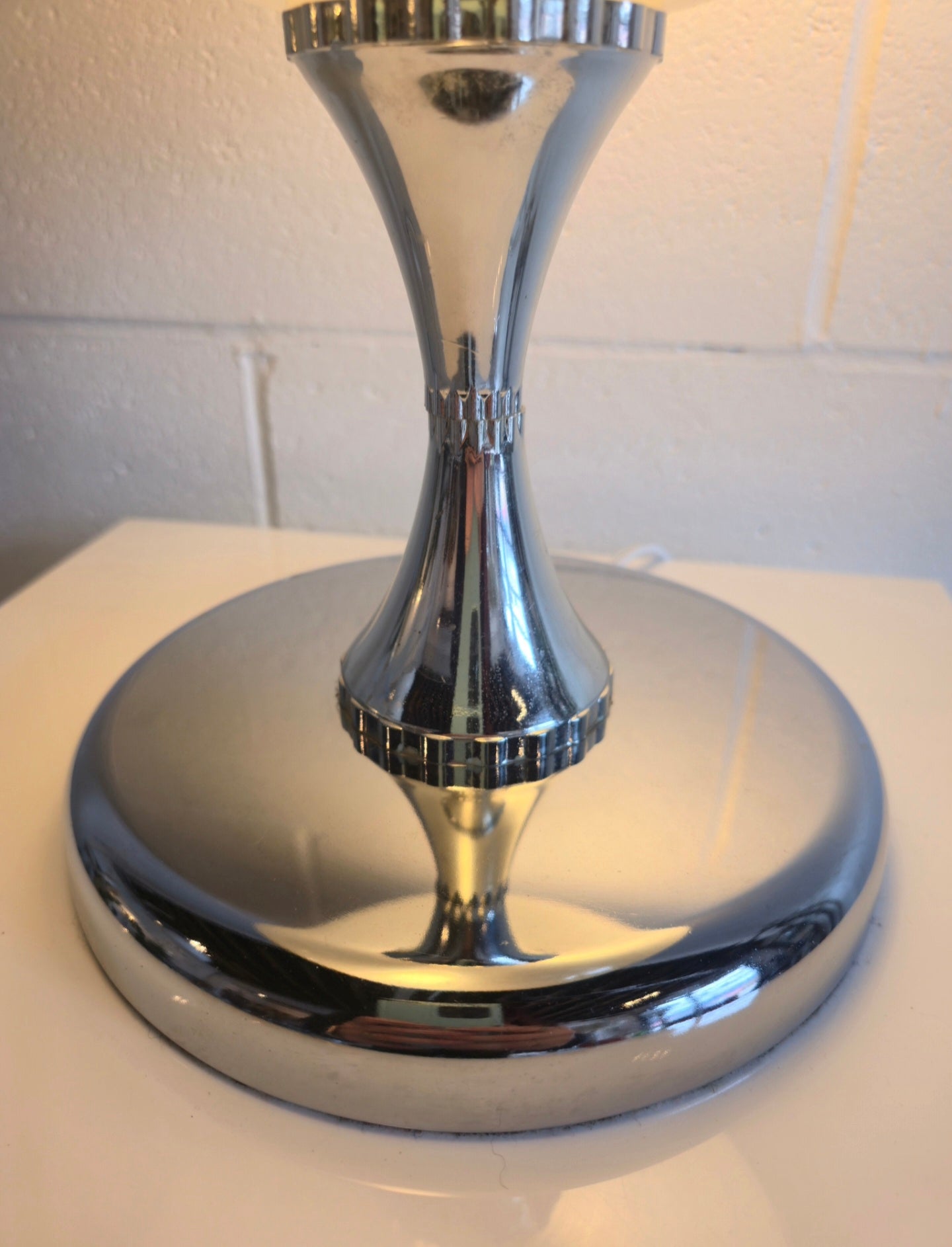Space Age Chrome & Acrylic Lamp