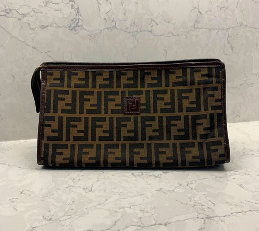 Fendi Zucca Hand Bag Clutch