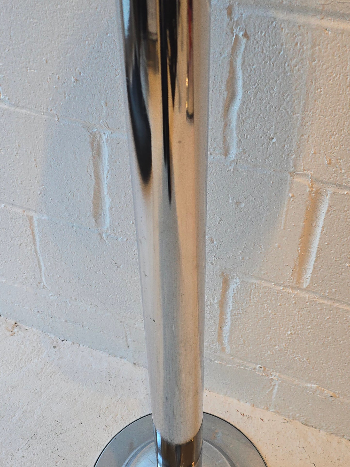 Chrome and Tinted Mirror Glass Top